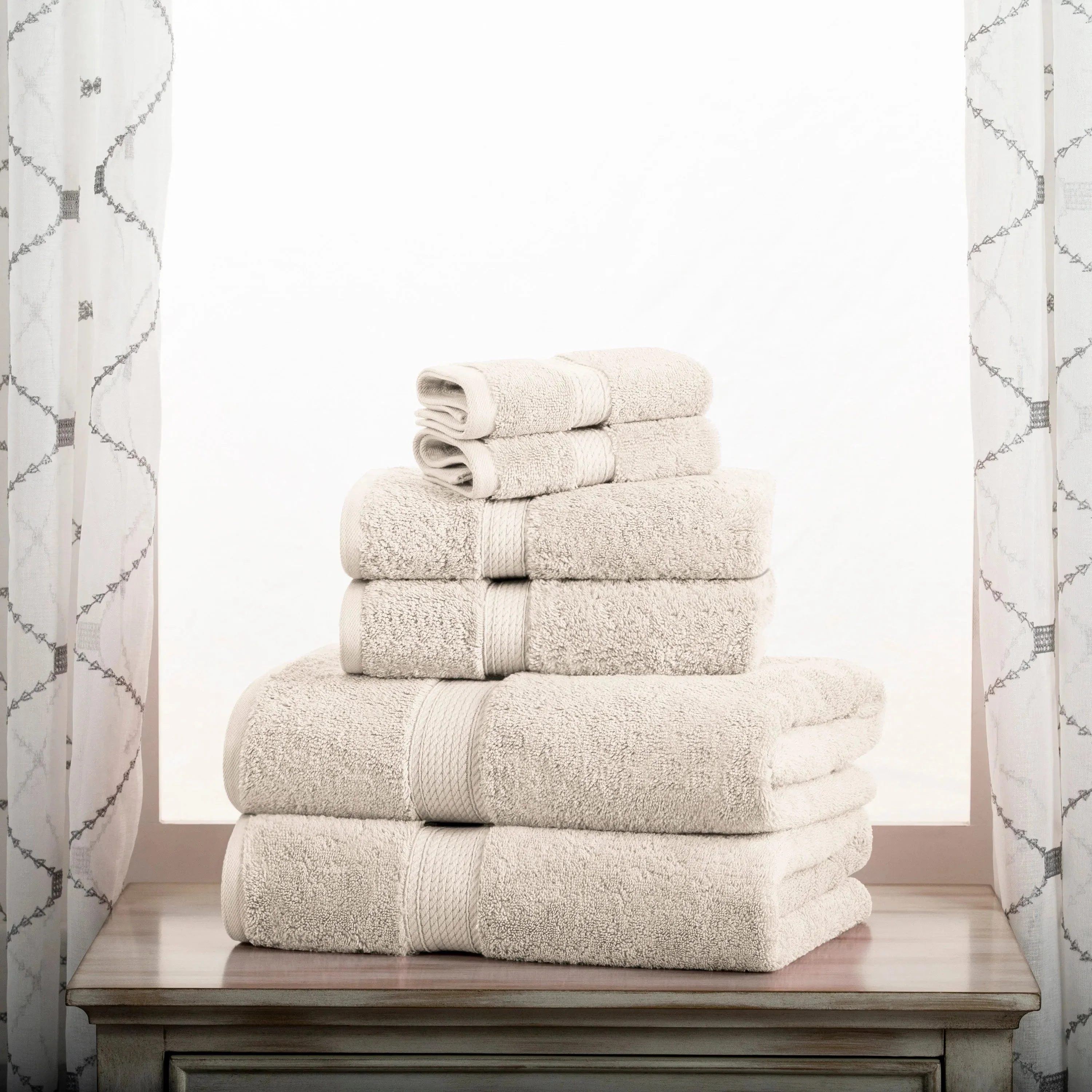 Madison Egyptian Cotton Plush Heavyweight 6 Piece Towel Set - Image 7
