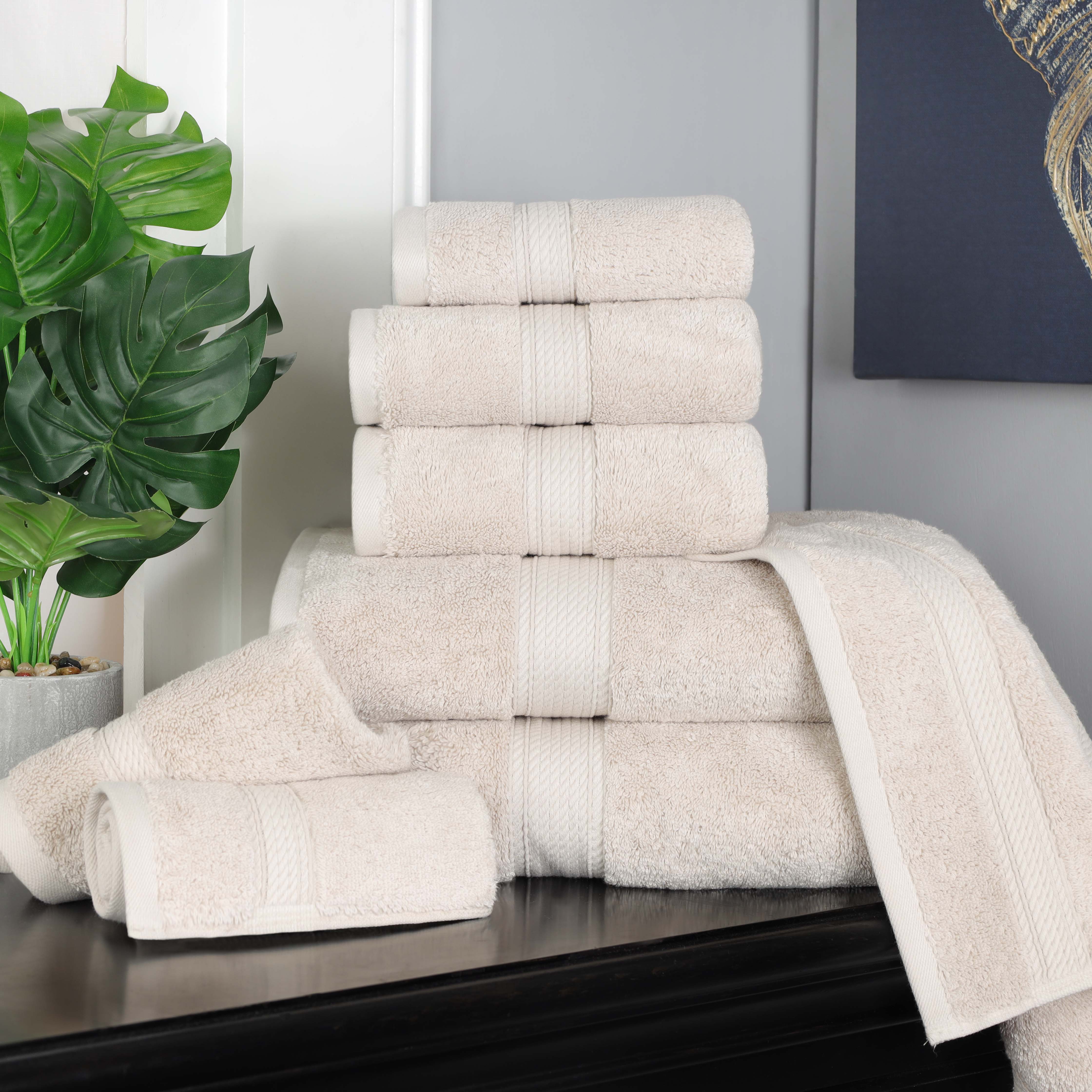 Madison Egyptian Cotton Plush Heavyweight 8 Piece Towel Set - Image 10