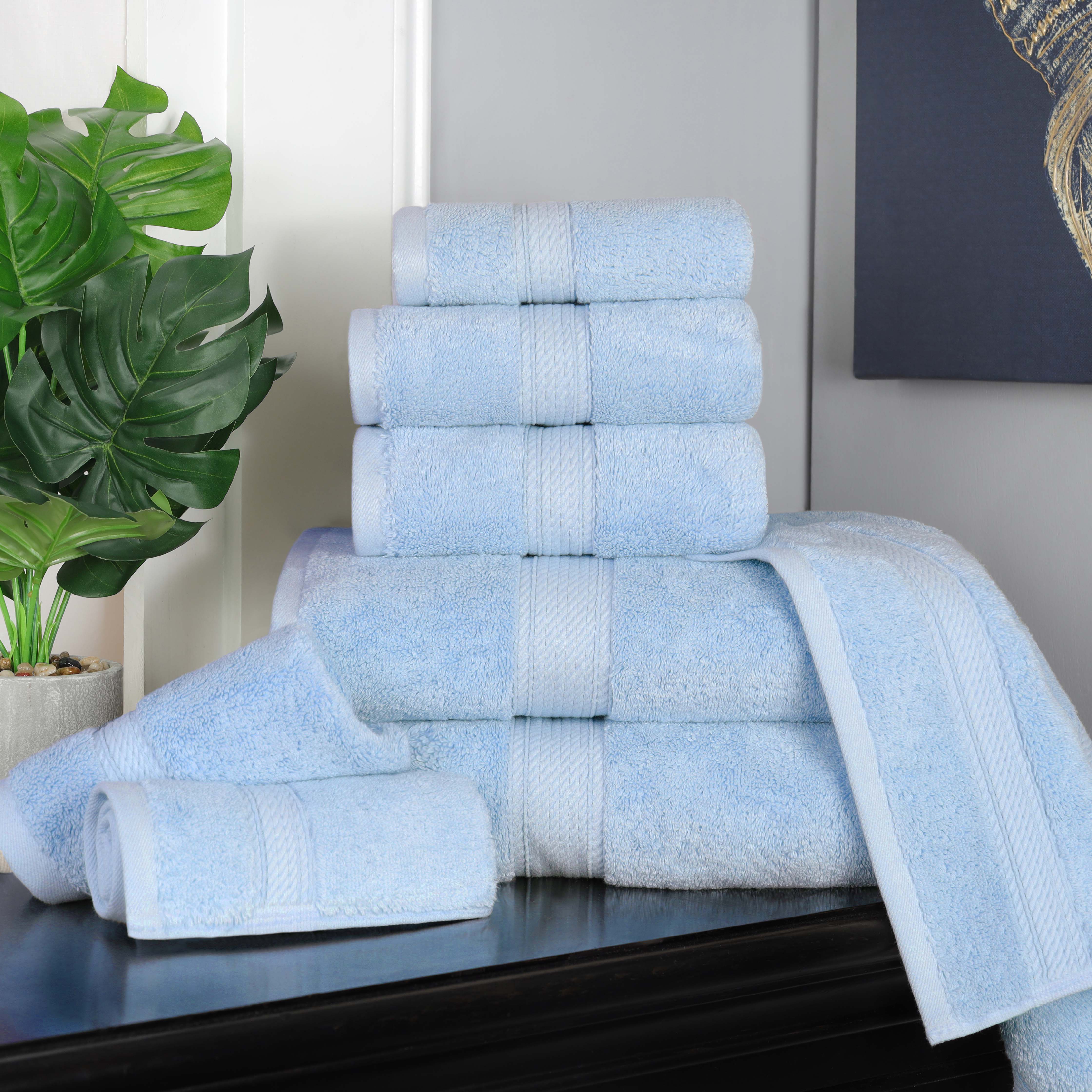 Madison Egyptian Cotton Plush Heavyweight 8 Piece Towel Set - Image 11
