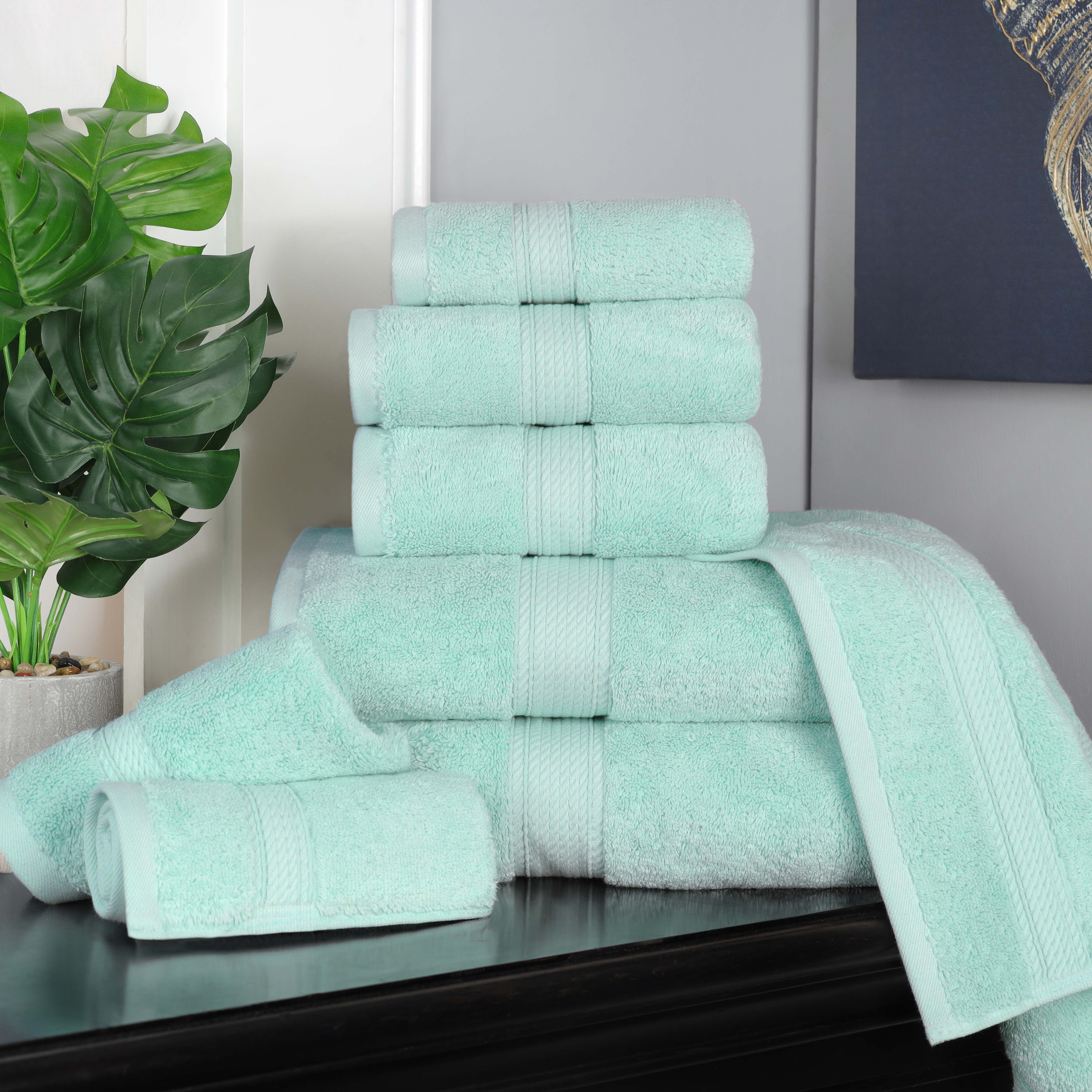 Madison Egyptian Cotton Plush Heavyweight 8 Piece Towel Set - Image 12