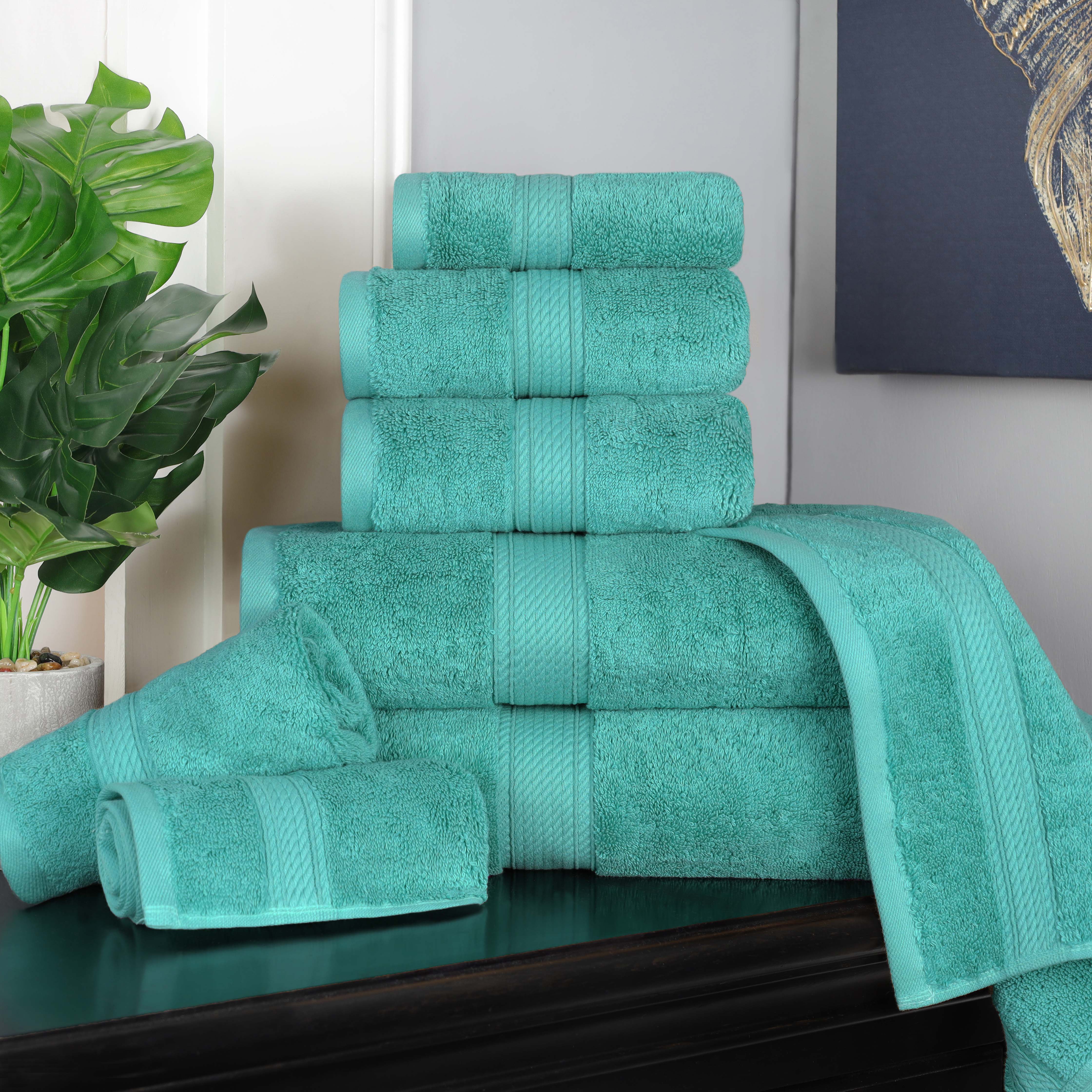 Madison Egyptian Cotton Plush Heavyweight 8 Piece Towel Set - Image 13