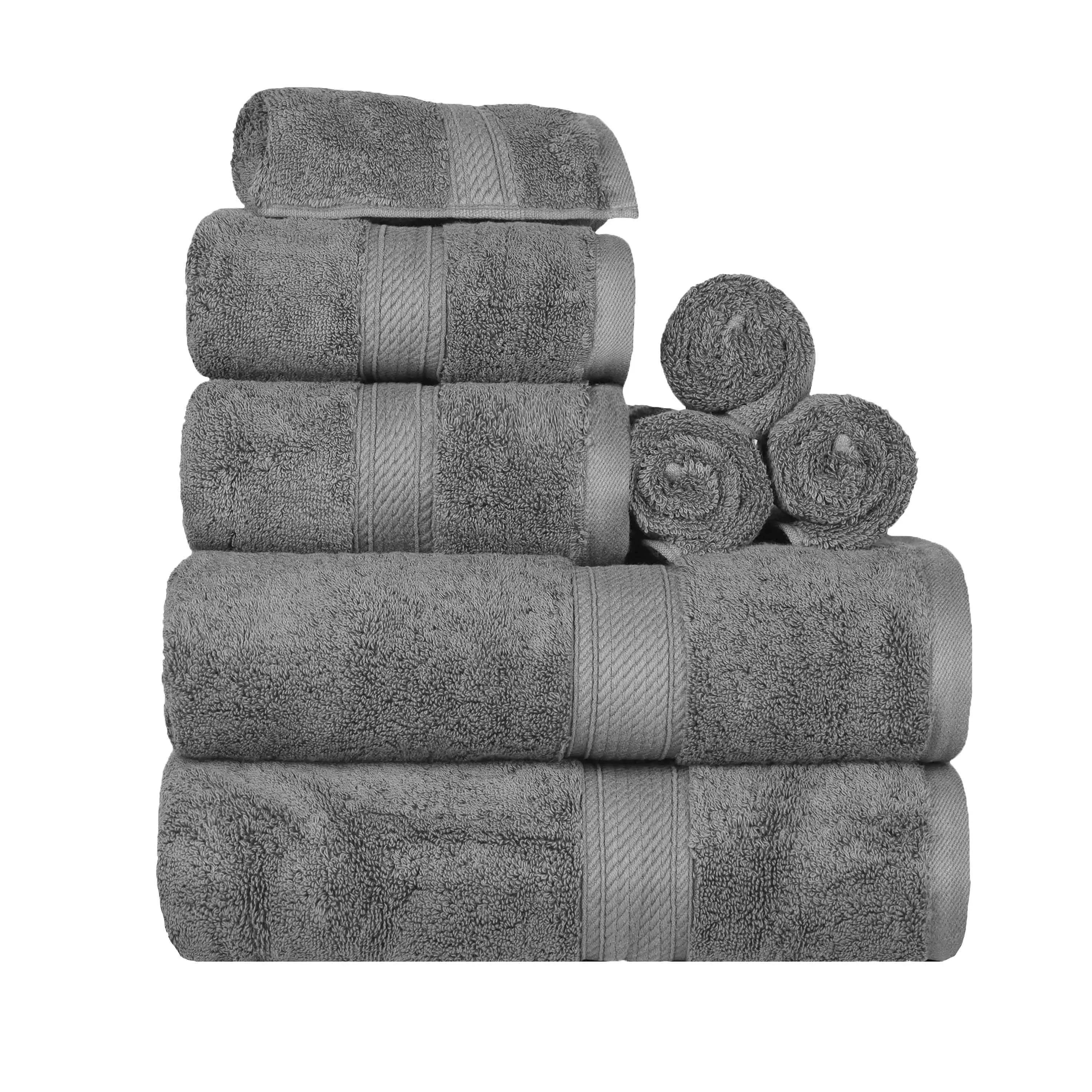Madison Egyptian Cotton Plush Heavyweight 8 Piece Towel Set - Image 14