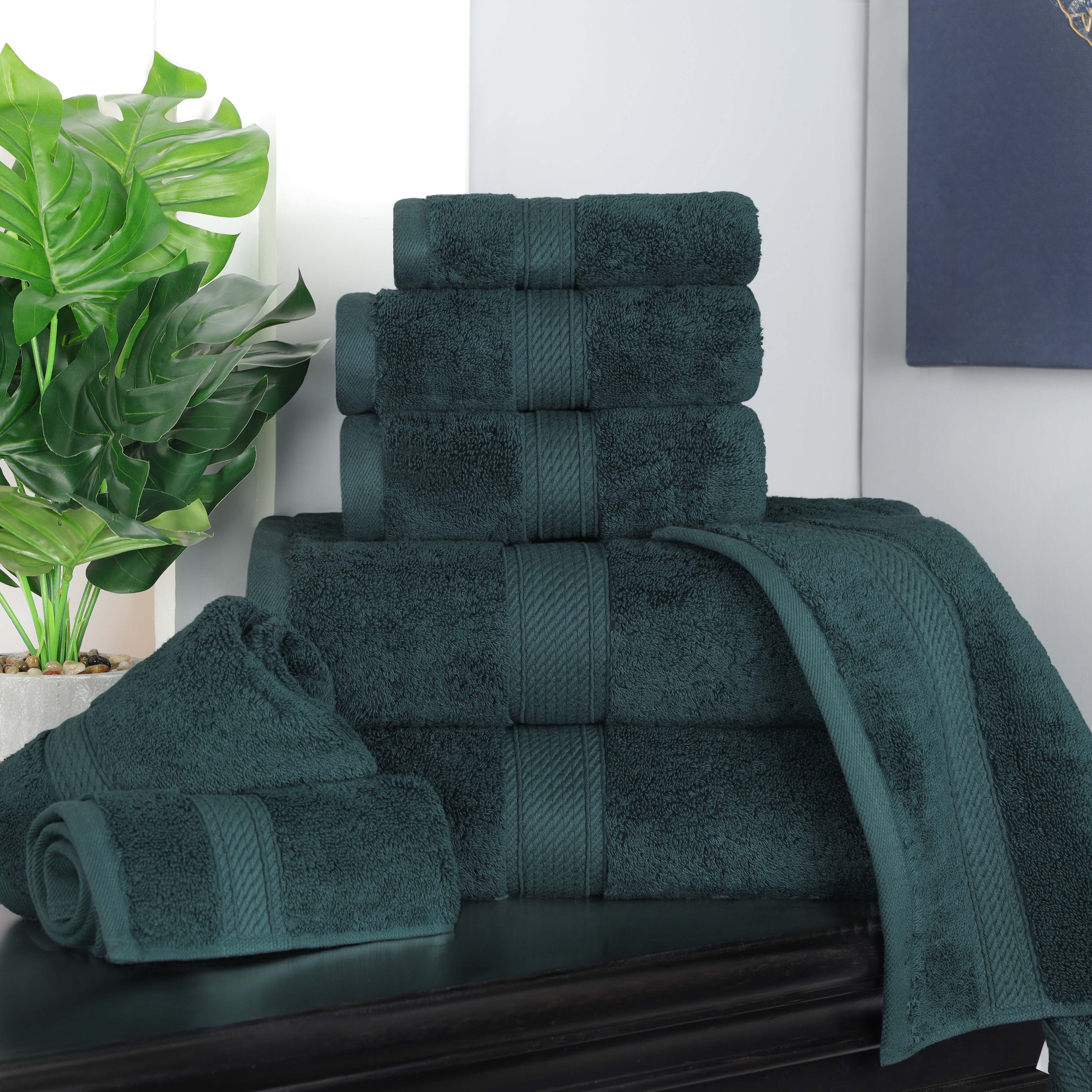 Madison Egyptian Cotton Plush Heavyweight 8 Piece Towel Set - Image 2