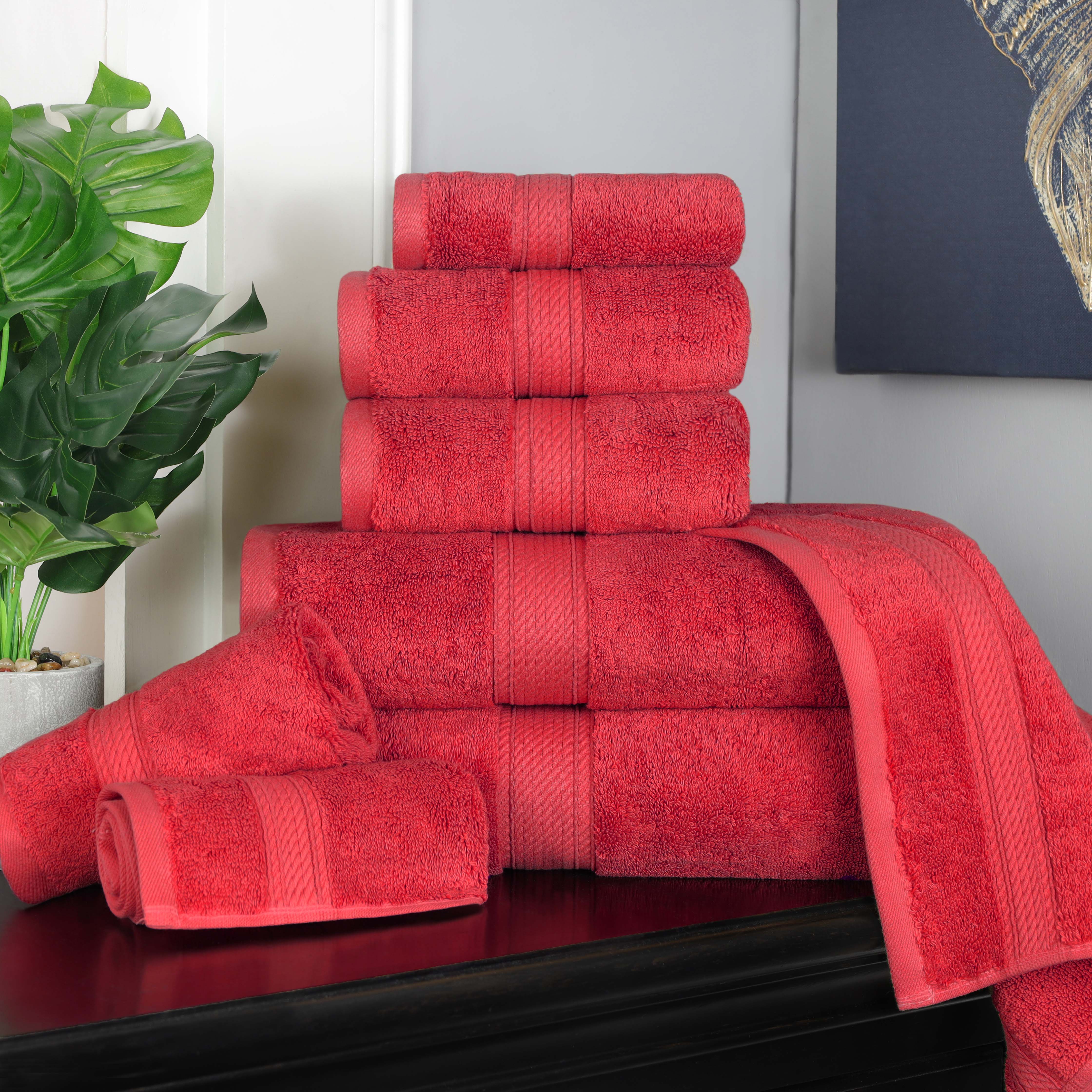 Madison Egyptian Cotton Plush Heavyweight 8 Piece Towel Set - Image 9