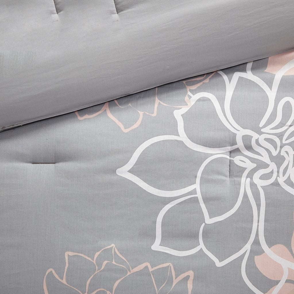 Madison Park Floral Cotton Sateen Comforter Ensemble - Image 3