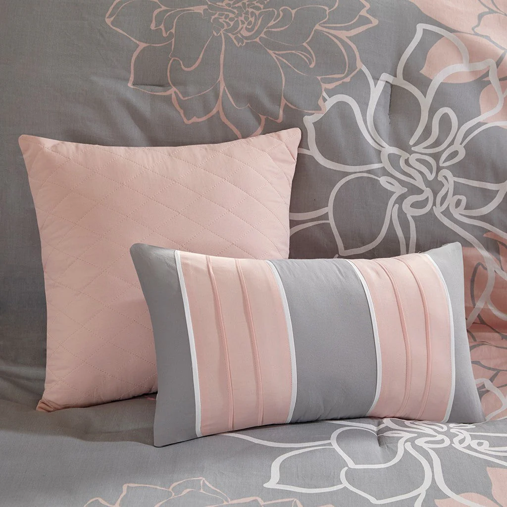 Madison Park Floral Cotton Sateen Comforter Ensemble - Image 6