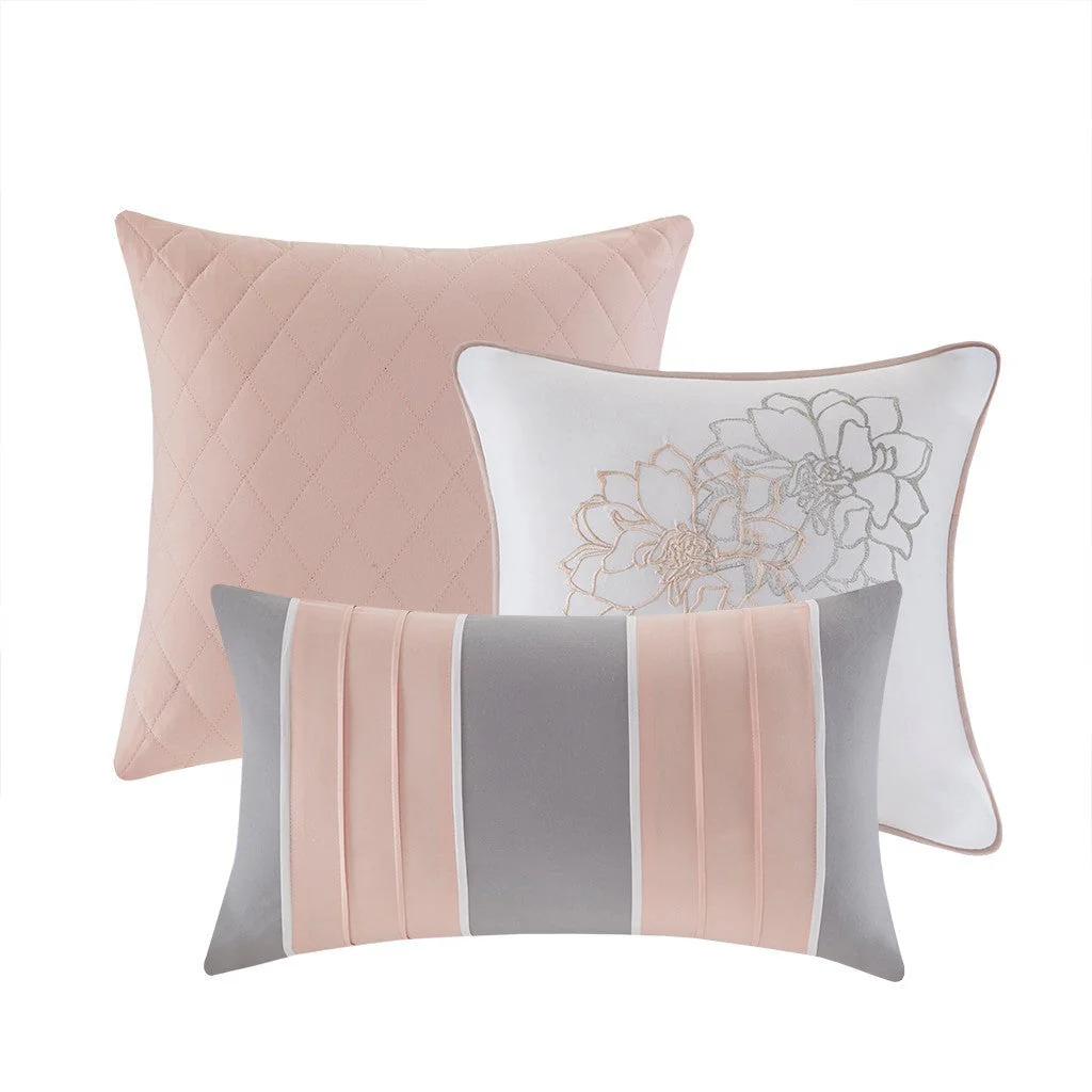 Madison Park Floral Cotton Sateen Comforter Ensemble - Image 7