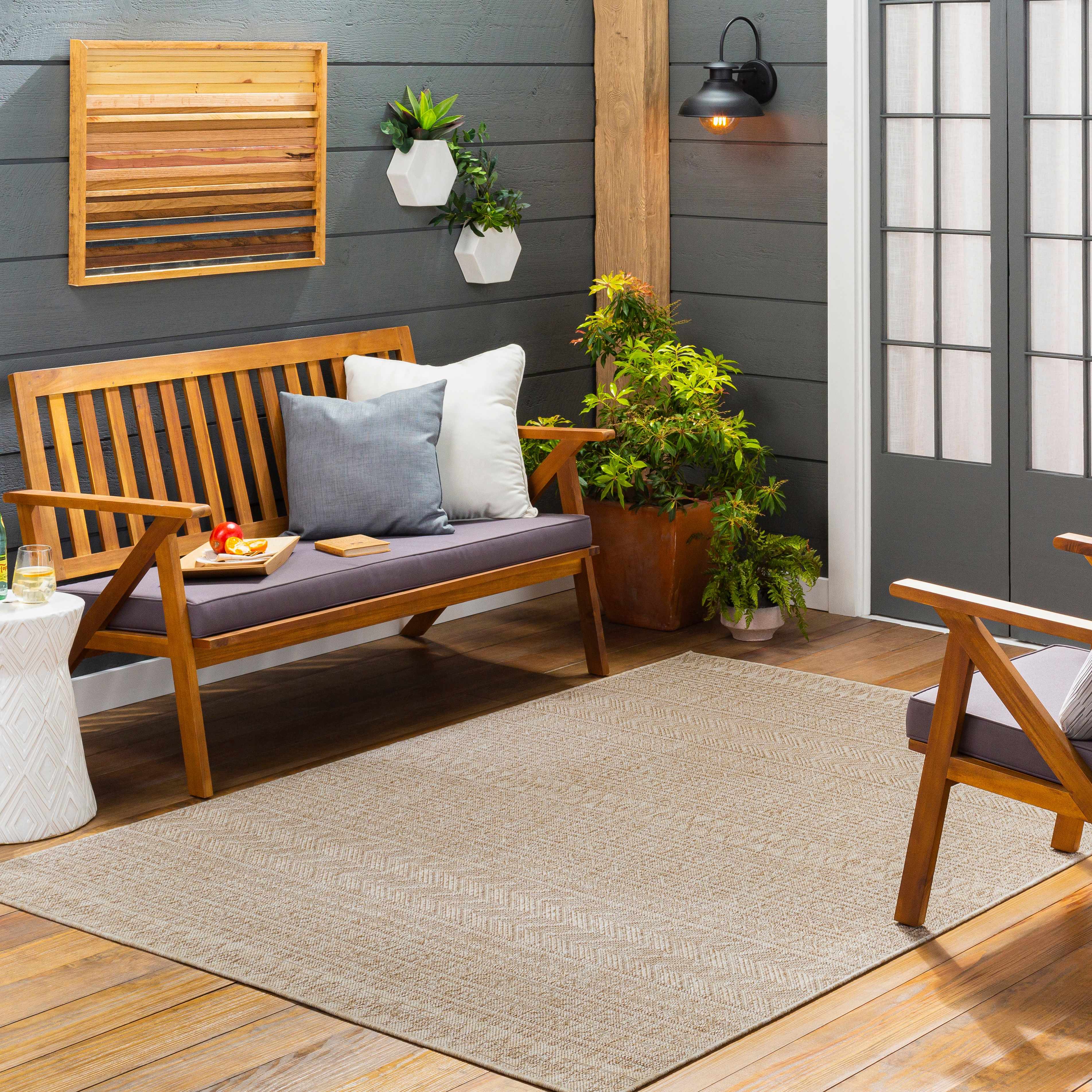 Madras Cream All Over Performance Rug - Image 2