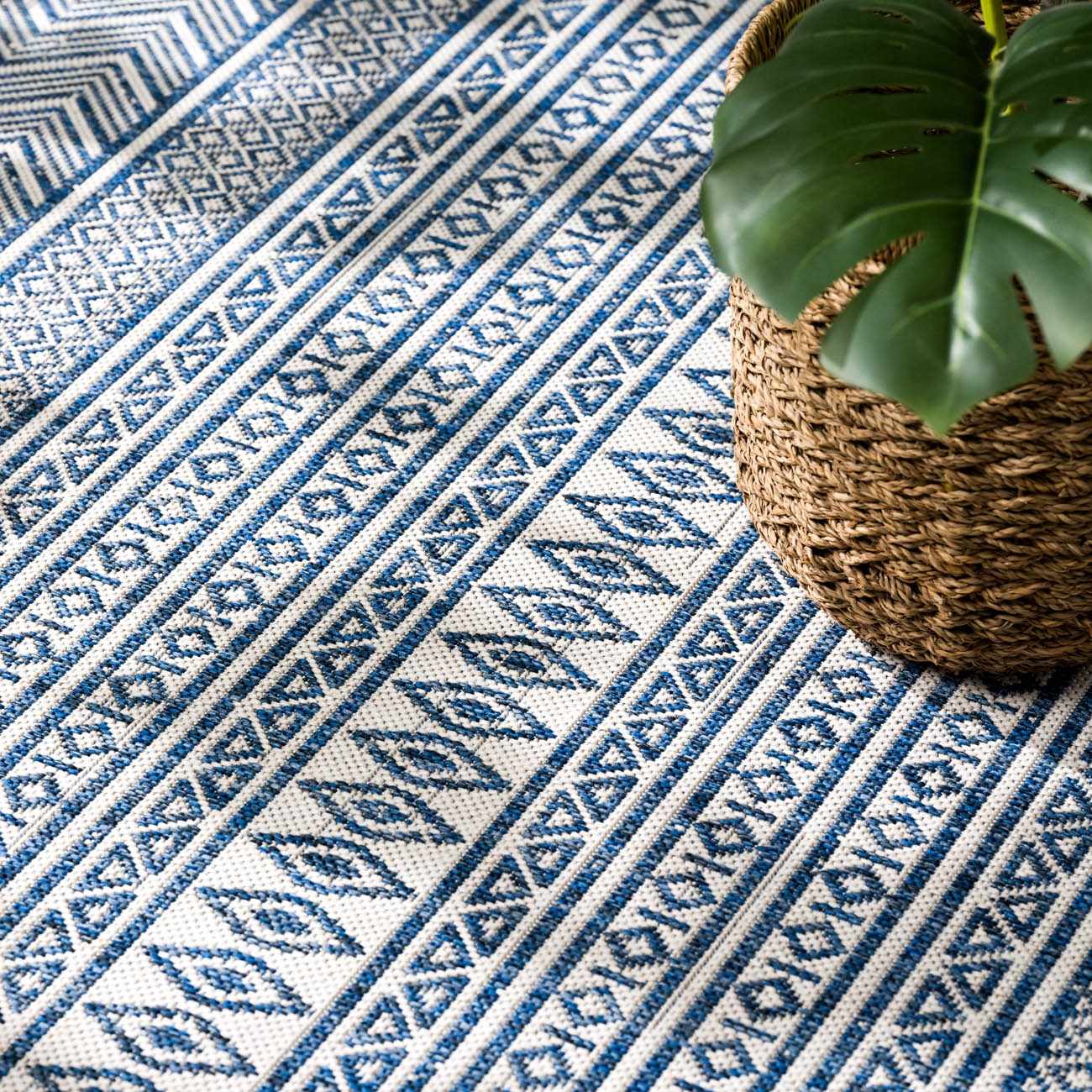 Madras Light Blue Green All Over Performance Area Rug - Image 16