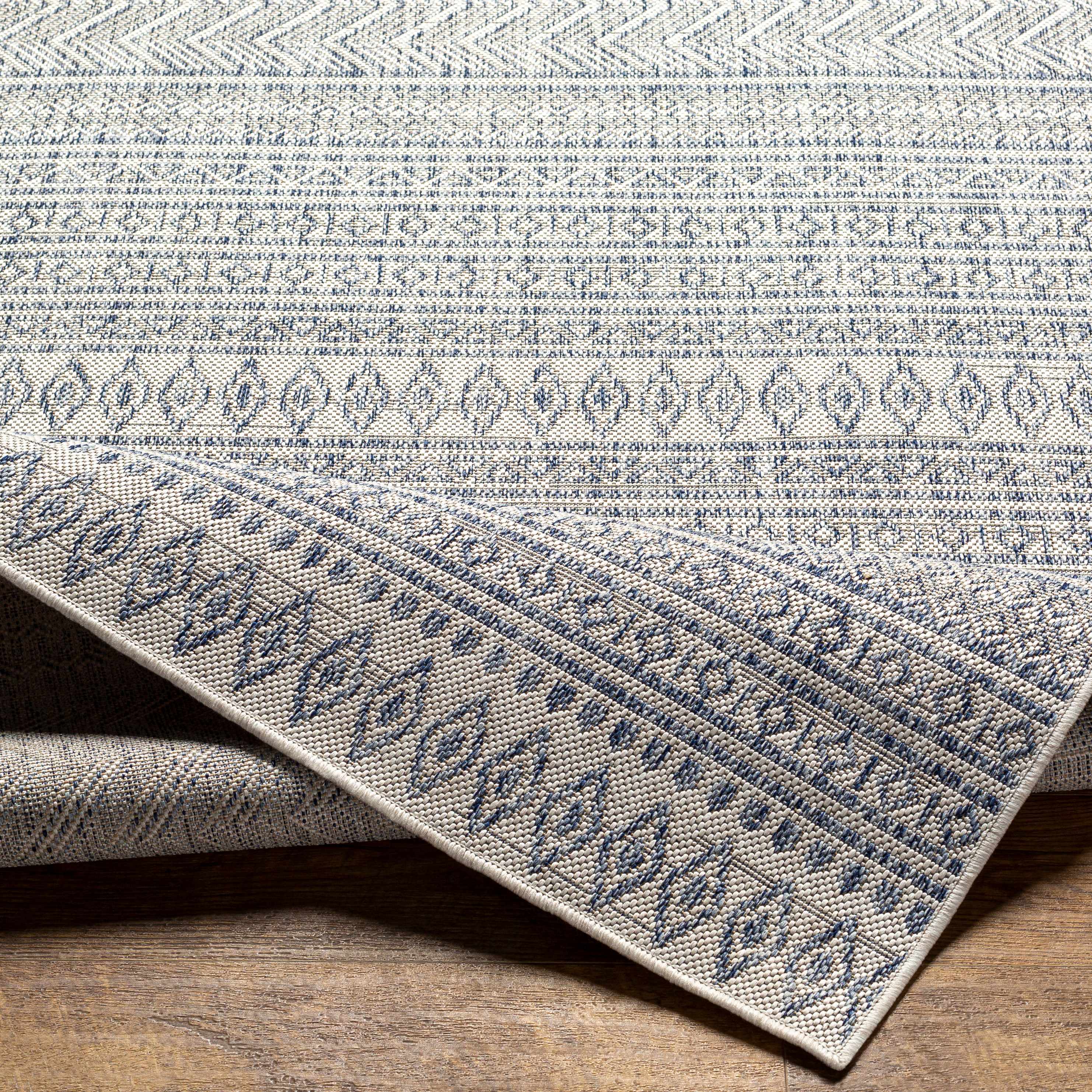 Madras Navy All Over Performance Rug - Image 3