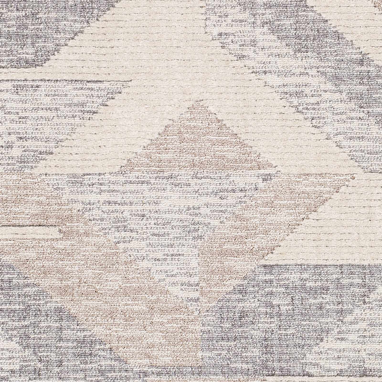 Magazine Geometric High/Low Pile Rug with Tassels - Clearance - Image 7
