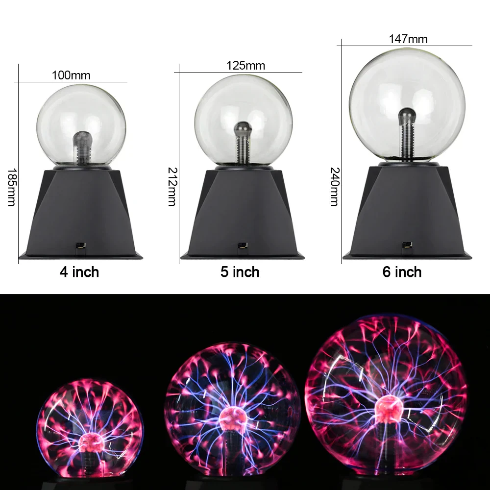 Magic Crystal Plasma Ball Lamp – LED Night Light for Kids, Bedroom & Novelty Decor - Image 3