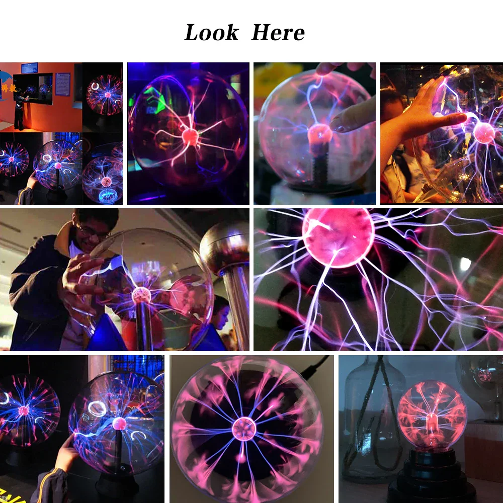 Magic Crystal Plasma Ball Lamp – LED Night Light for Kids, Bedroom & Novelty Decor - Image 5