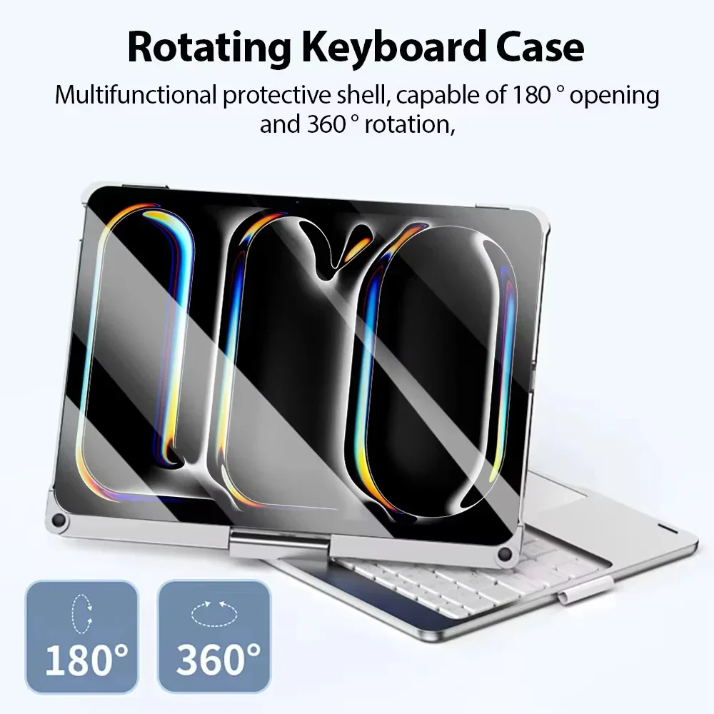 Magic Keyboard Case iPad 11th Gen 2025 iPad Air 11/13 Backlit 360° - Image 3