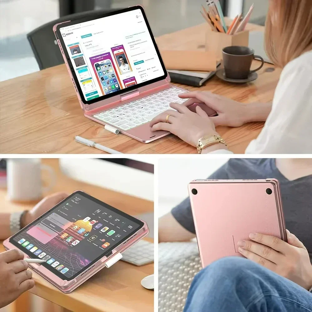 Magic Keyboard Case iPad 11th Gen 2025 iPad Air 11/13 Backlit 360° - Image 7