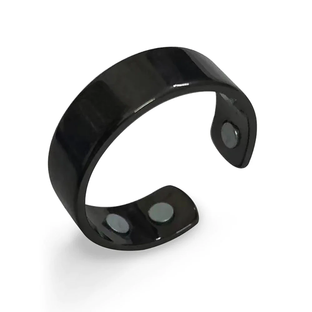 Magnetic Adjustable Stainless Steel Sleep Ring Unisex Comfort Band - Image 3