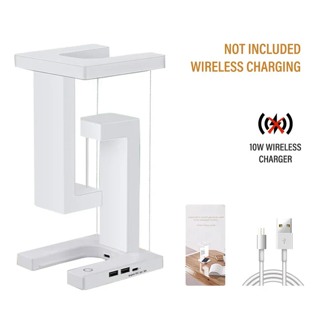 Magnetic Balance LED Desk Lamp Wireless Charger Creative Night Light Decor - Image 8