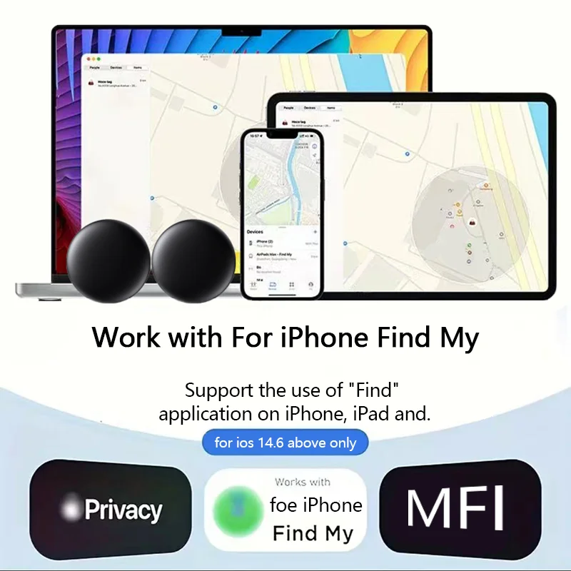 Magnetic GPS Car Tracker Vehicle Locator Anti Theft Works with Find My App - Image 2