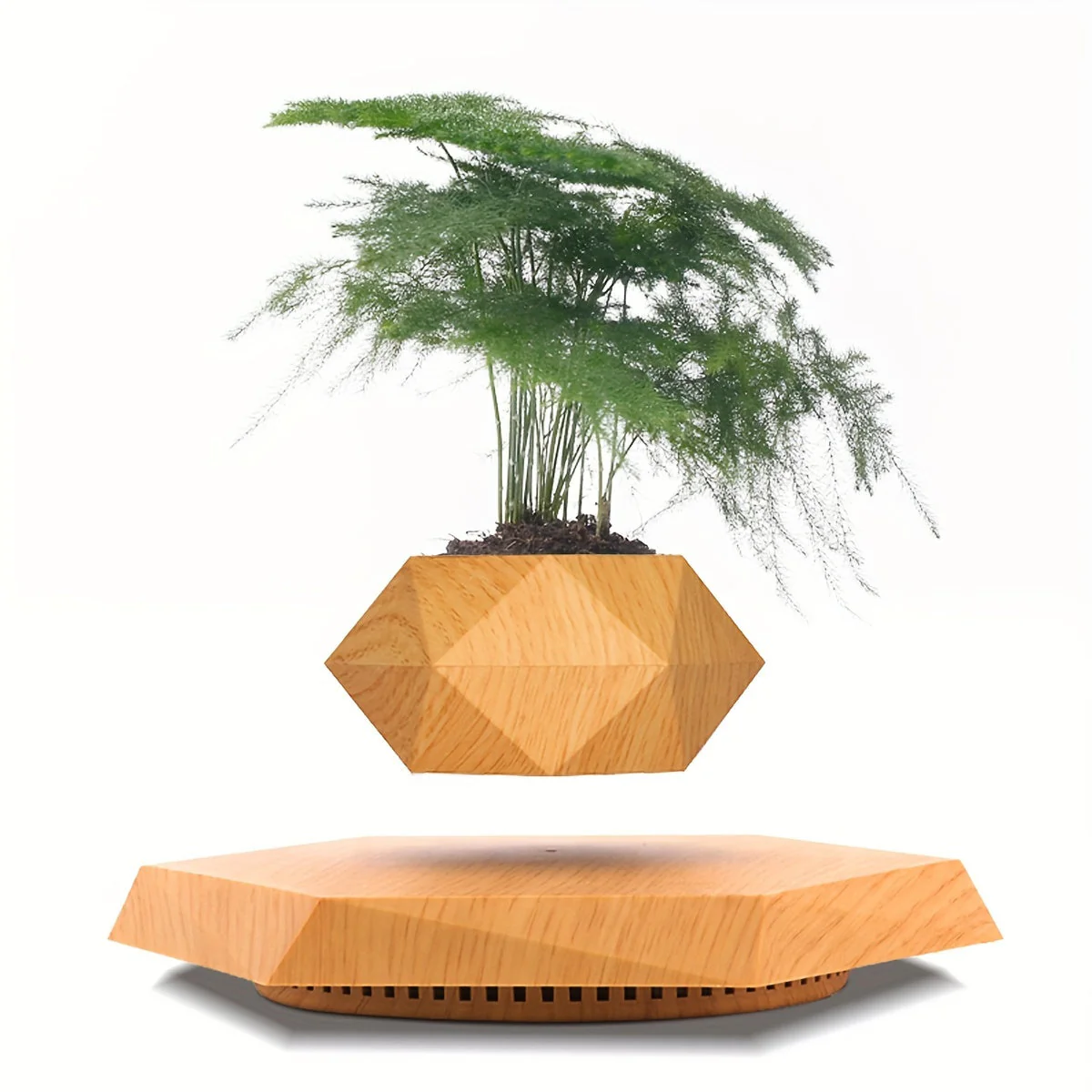 Magnetic Levitating Plant Pot – Rotating Floating Geometric Bonsai Planter Indoor - Image 15