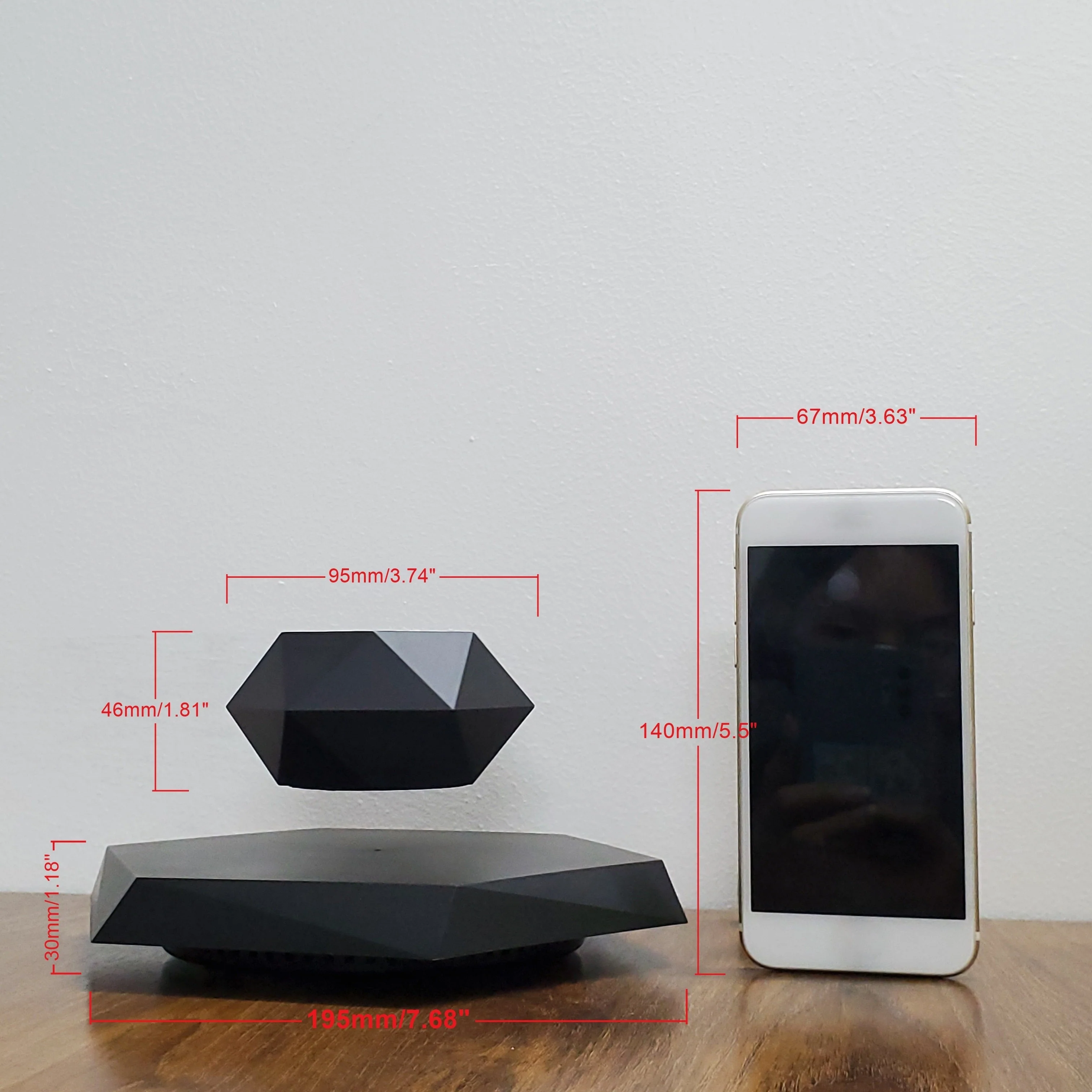 Magnetic Levitating Plant Pot – Rotating Floating Geometric Bonsai Planter Indoor - Image 3
