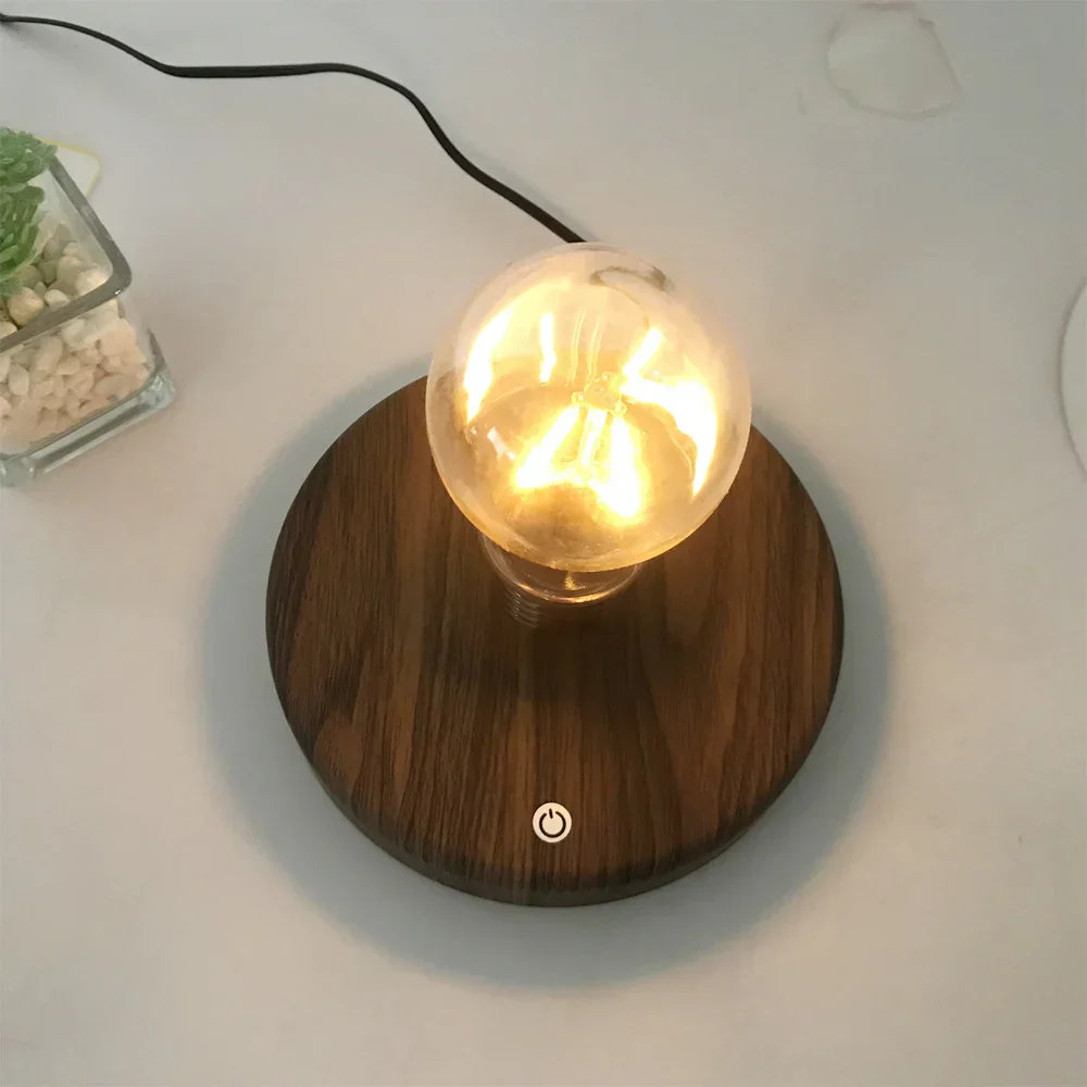 Magnetic Levitation Floating LED Bulb Lamp Desk Night Light Home Decor Gift - Image 4