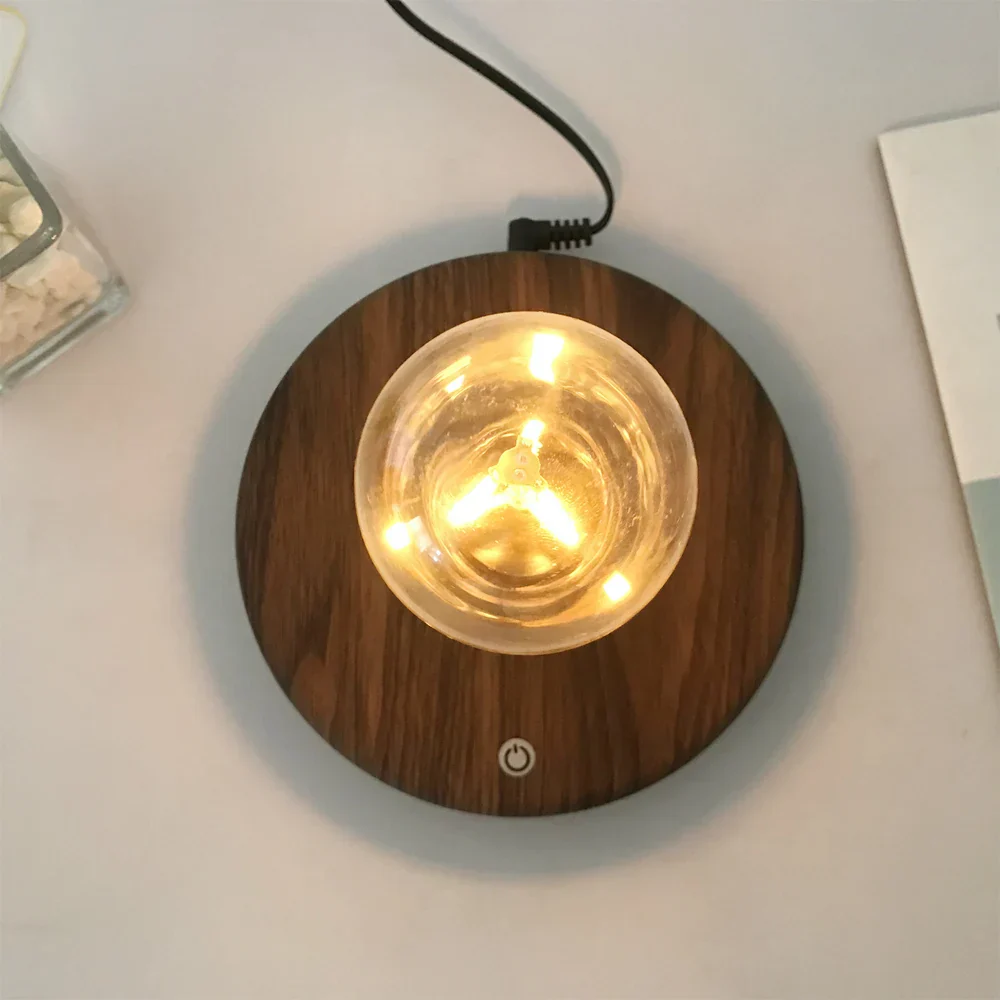 Magnetic Levitation Floating LED Bulb Lamp Desk Night Light Home Decor Gift - Image 5