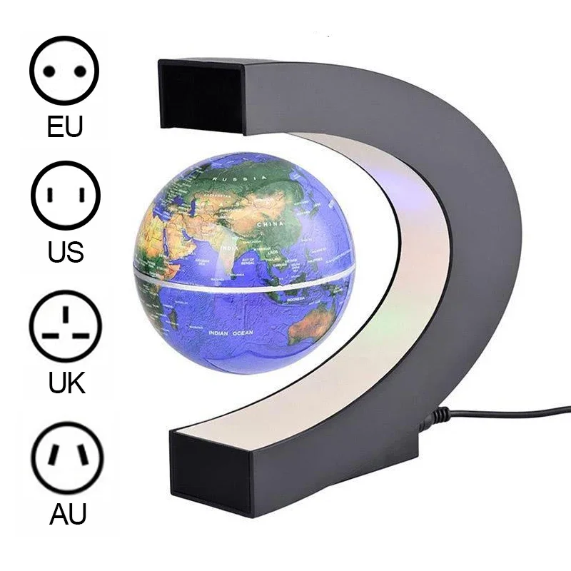 Magnetic Levitation Globe LED Floating World Map Lamp Antigravity Home Decor Gift - Image 3