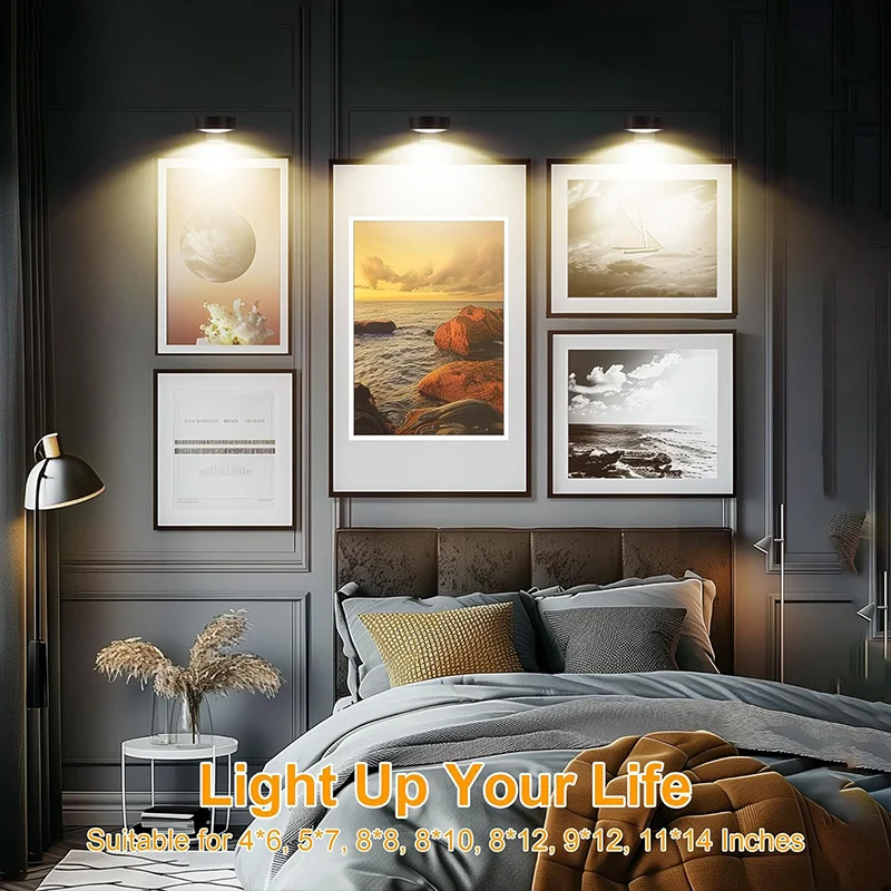 Magnetic RGB Wall Art Light USB Rechargeable Remote Dimmable LED Display - Image 2