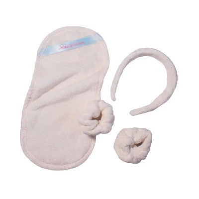 MakeUp Eraser 3-Piece Bridal Set with Headband and Wrist Guards - Image 2