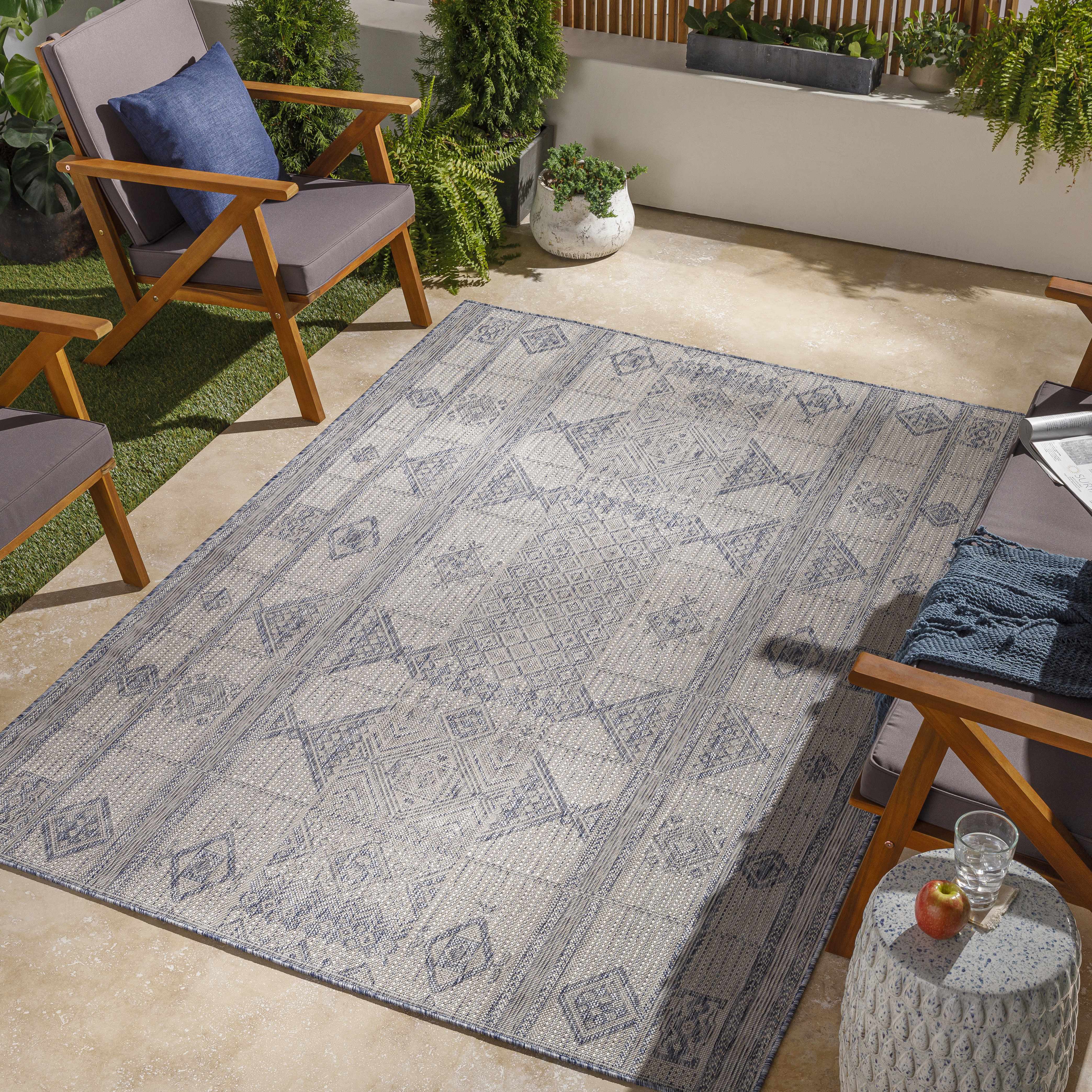Malamig Gray & Blue Area Rug - Clearance - Image 2