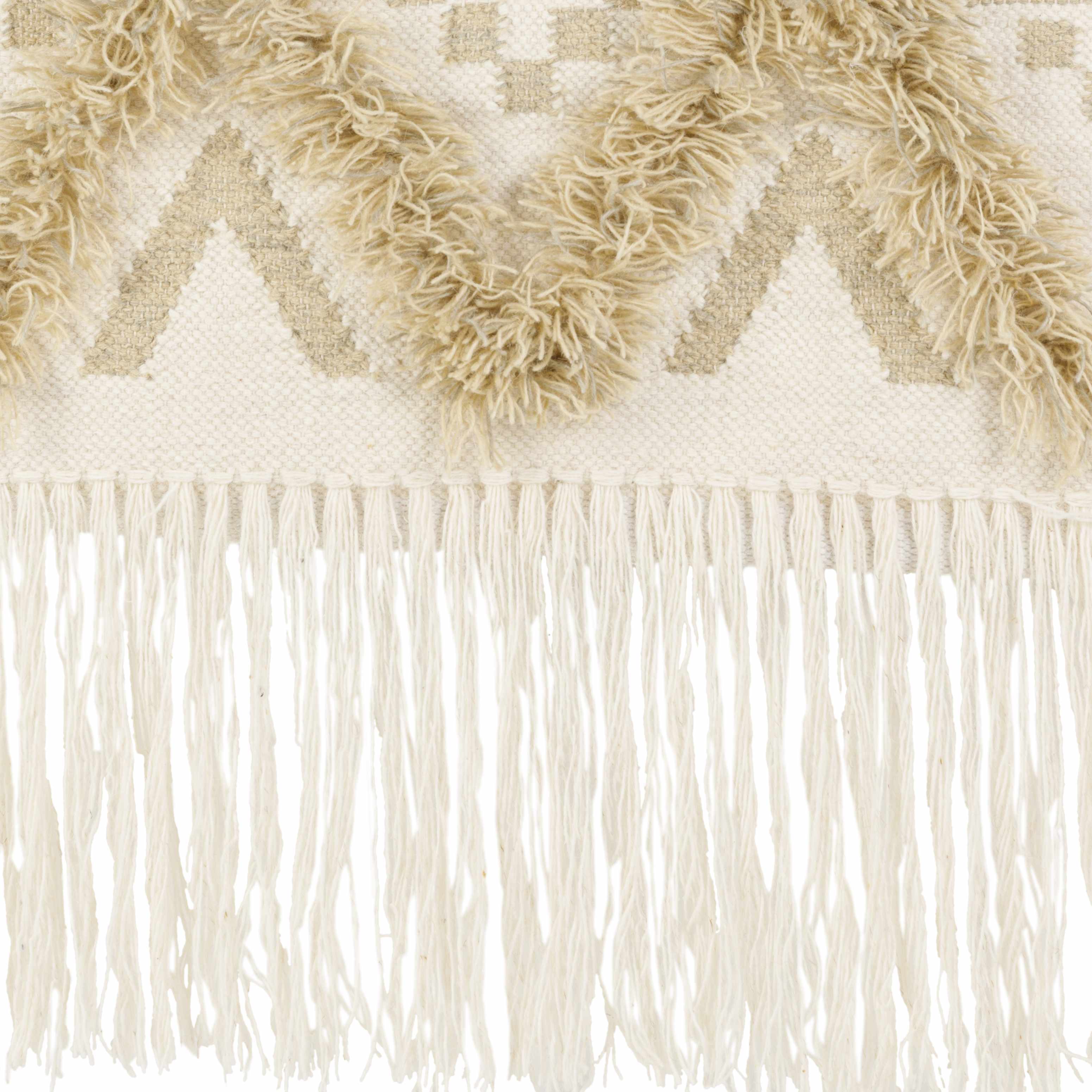 Malay Cream Diamond Fringe Wall Hanging - Image 4