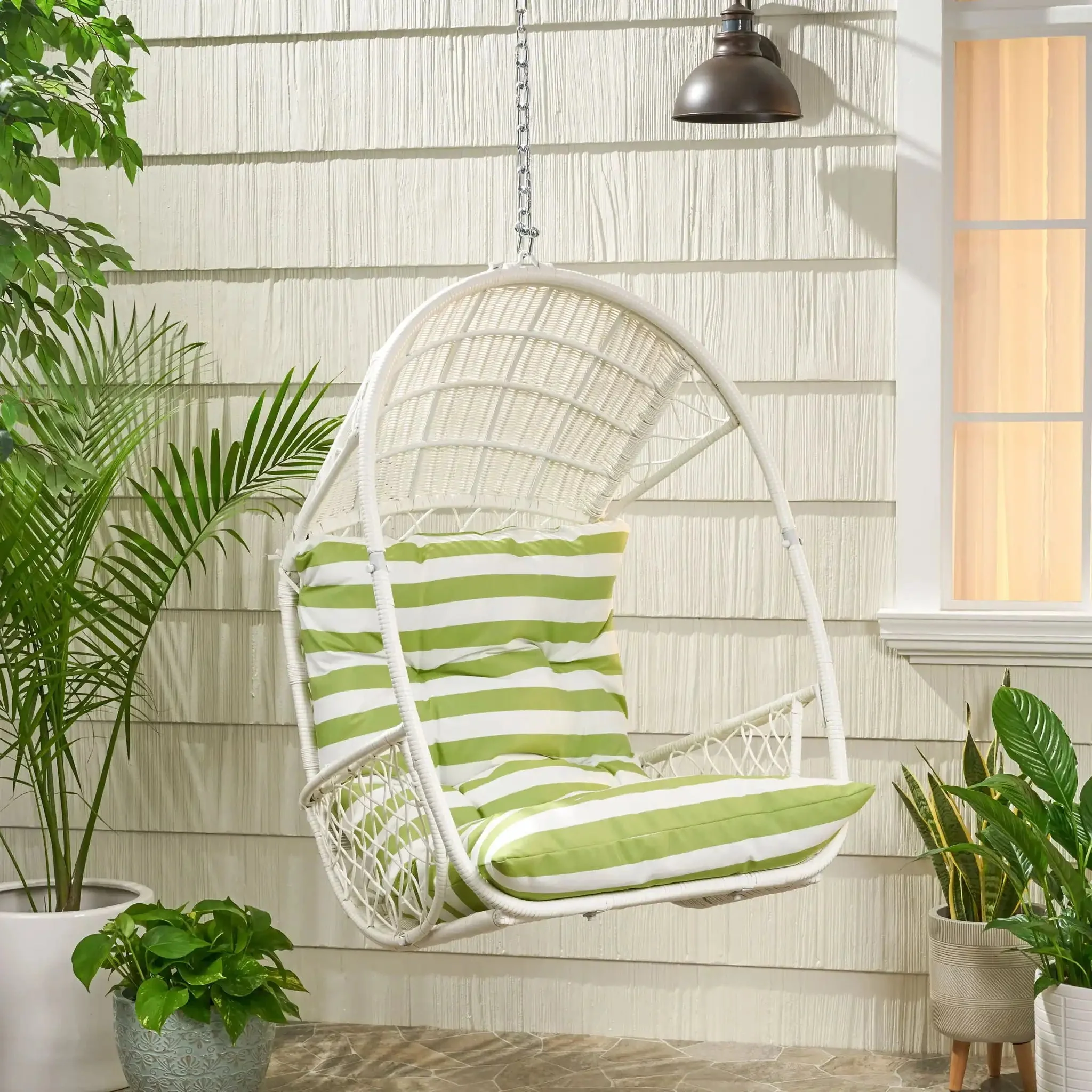 Malia - Wicker Hanging Chair With Cushion - Image 7