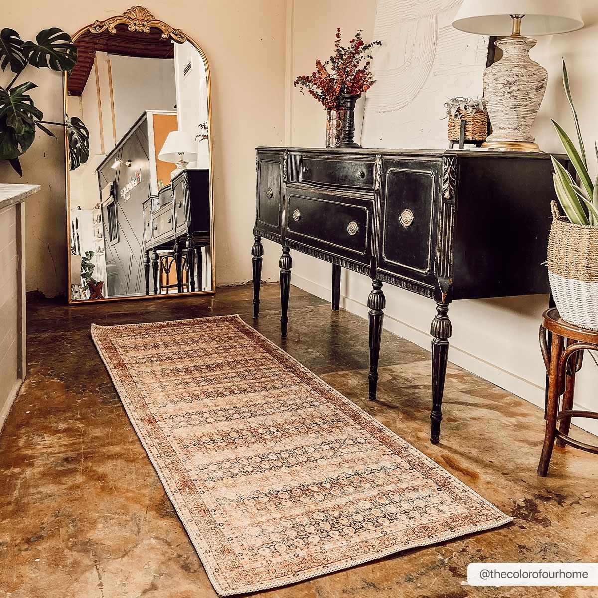 Maligaya Distressed Washable Rug - Clearance - Image 10