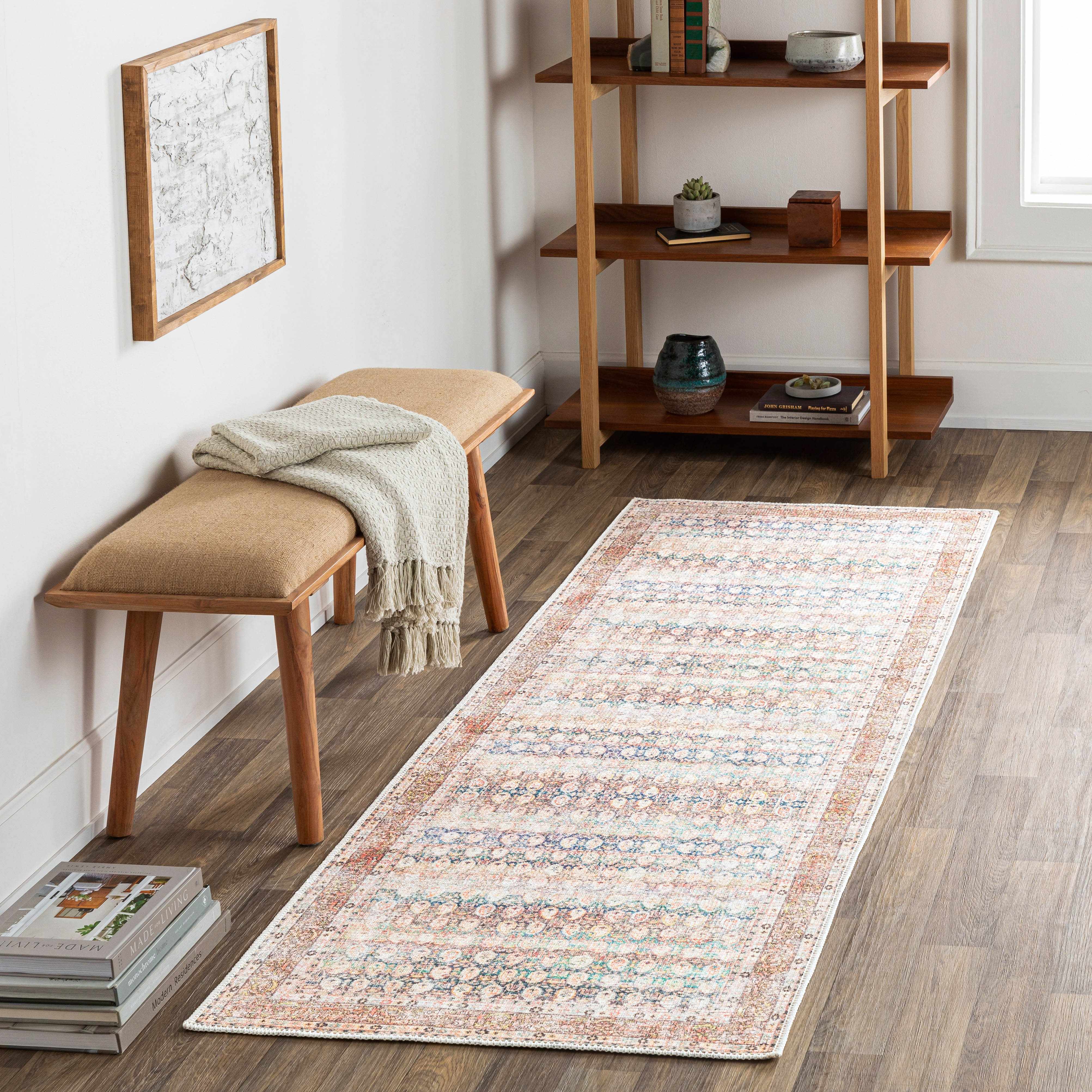 Maligaya Distressed Washable Rug - Clearance - Image 16