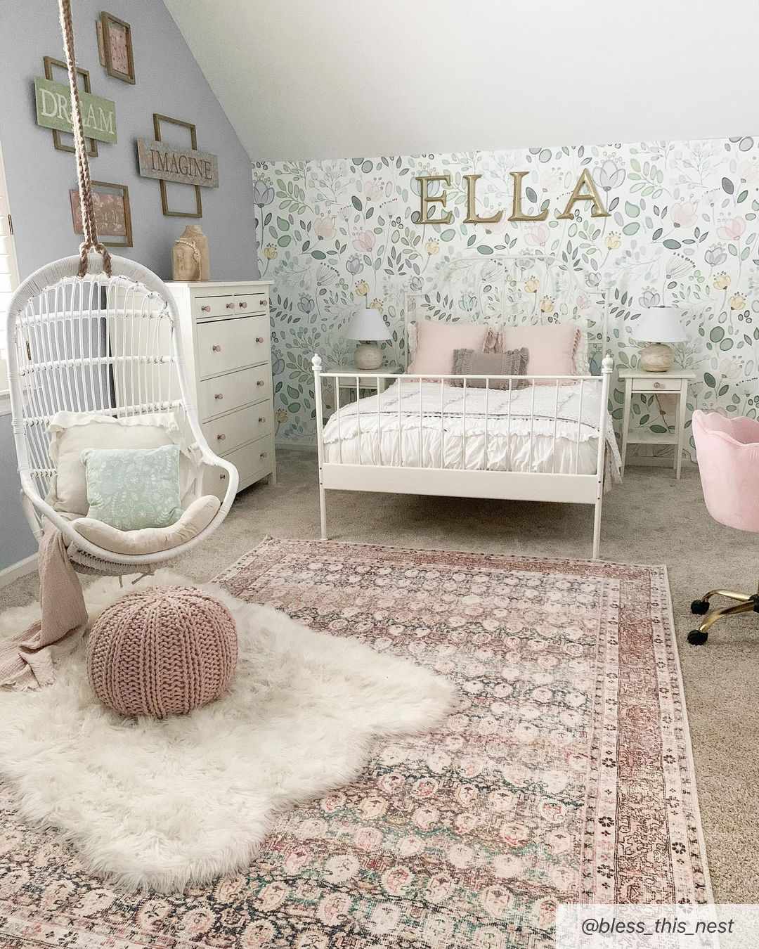 Maligaya Distressed Washable Rug - Clearance - Image 2