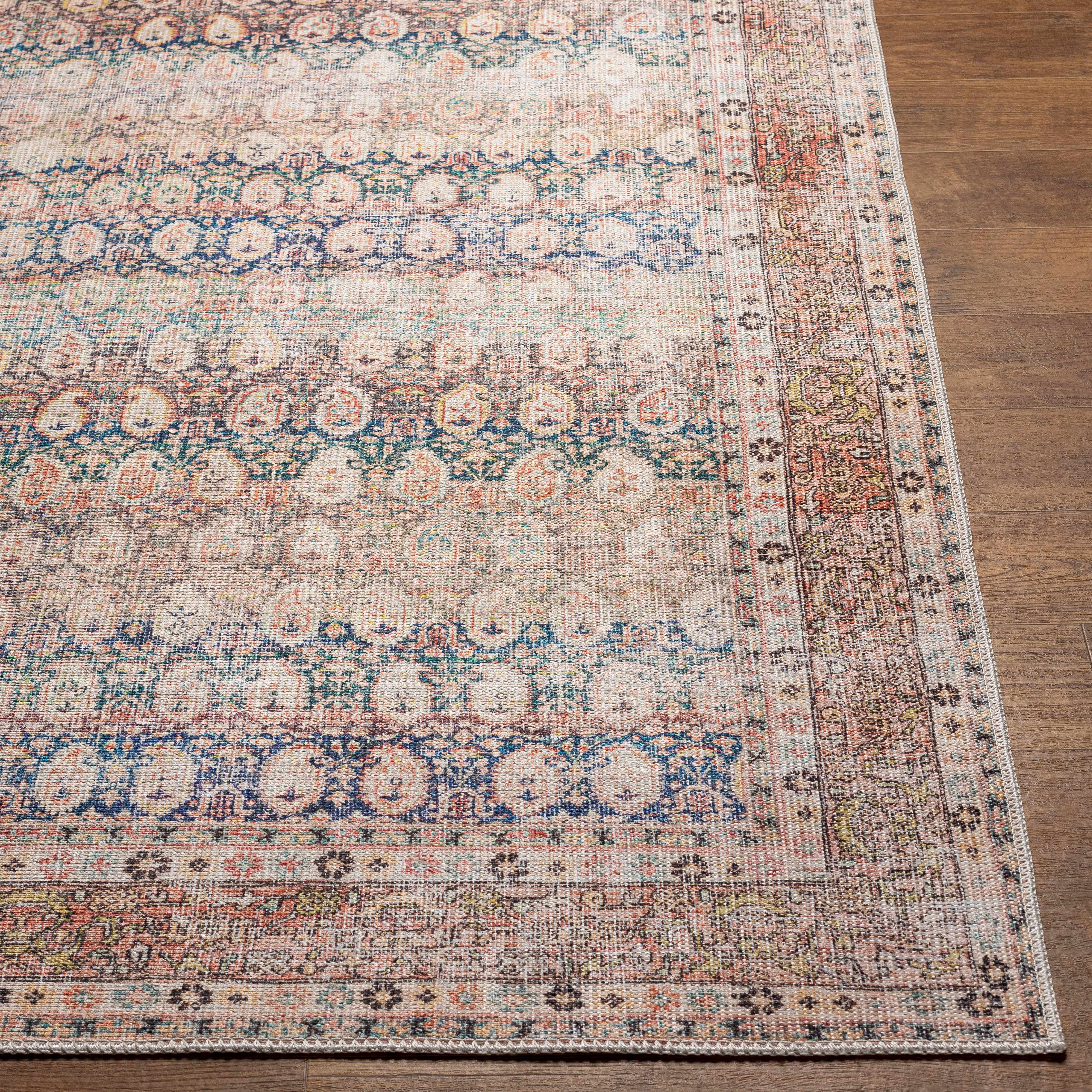 Maligaya Distressed Washable Rug - Clearance - Image 7