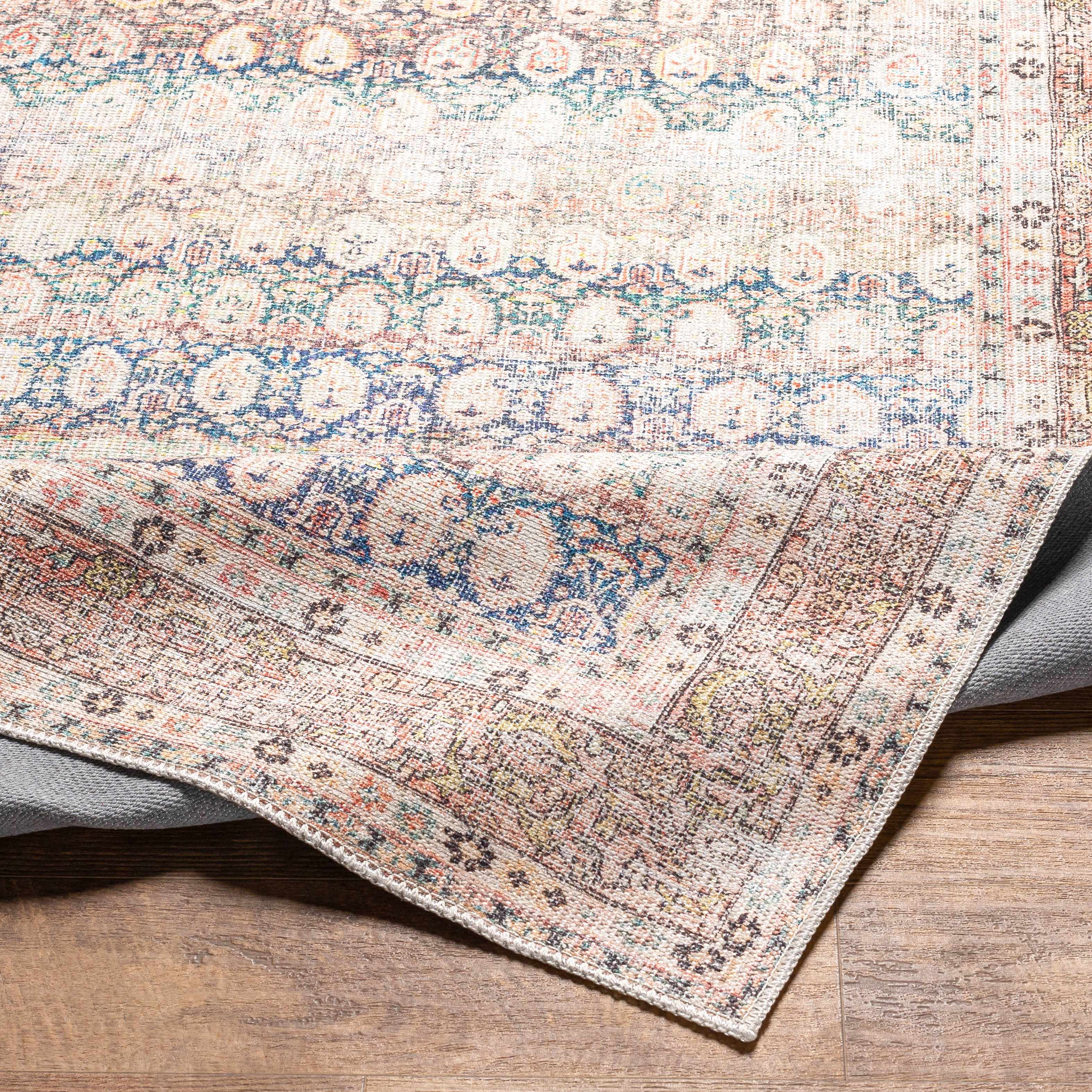 Maligaya Distressed Washable Rug - Clearance - Image 8