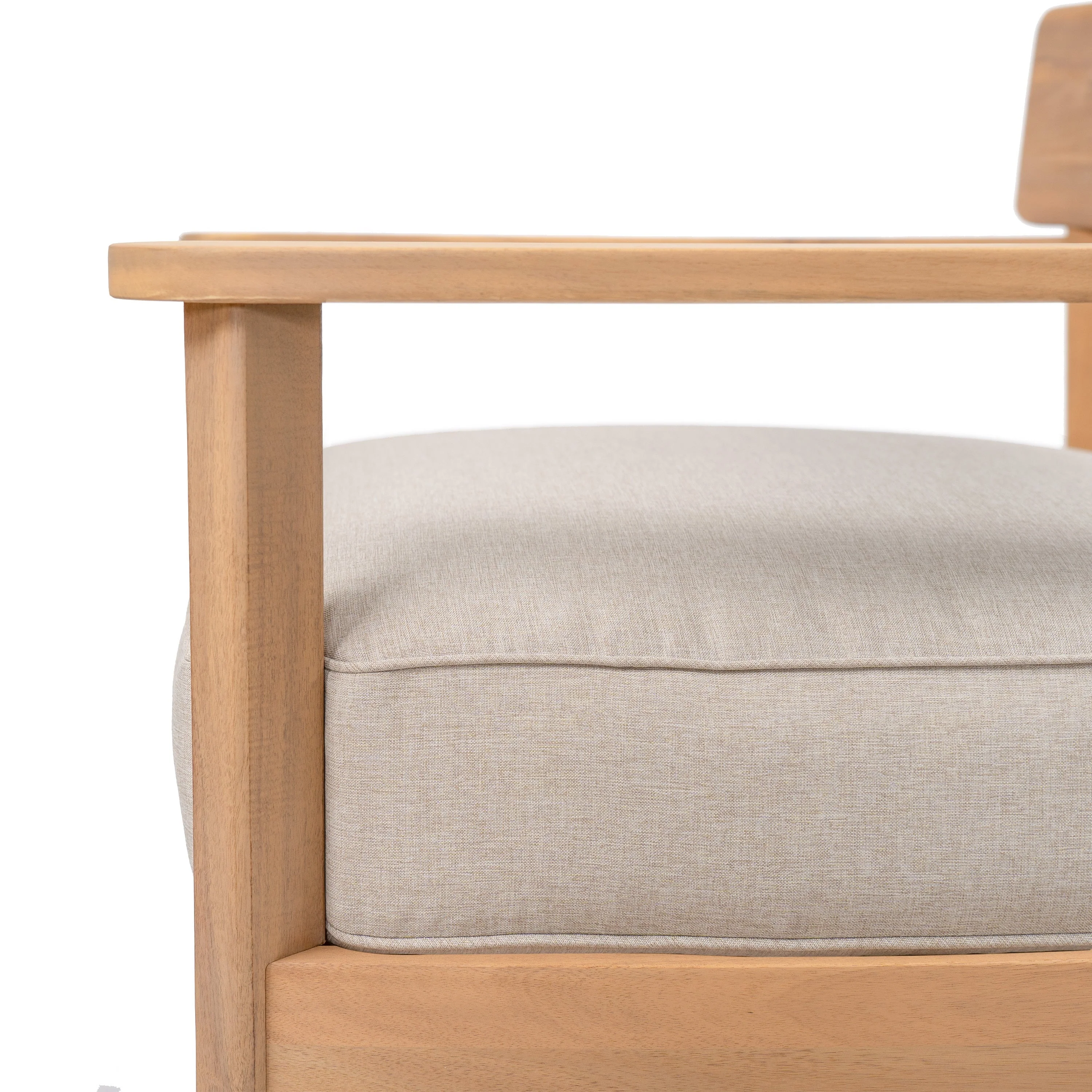 Mallorca Acacia Wood Club Chair with Seat Cushion - Image 13