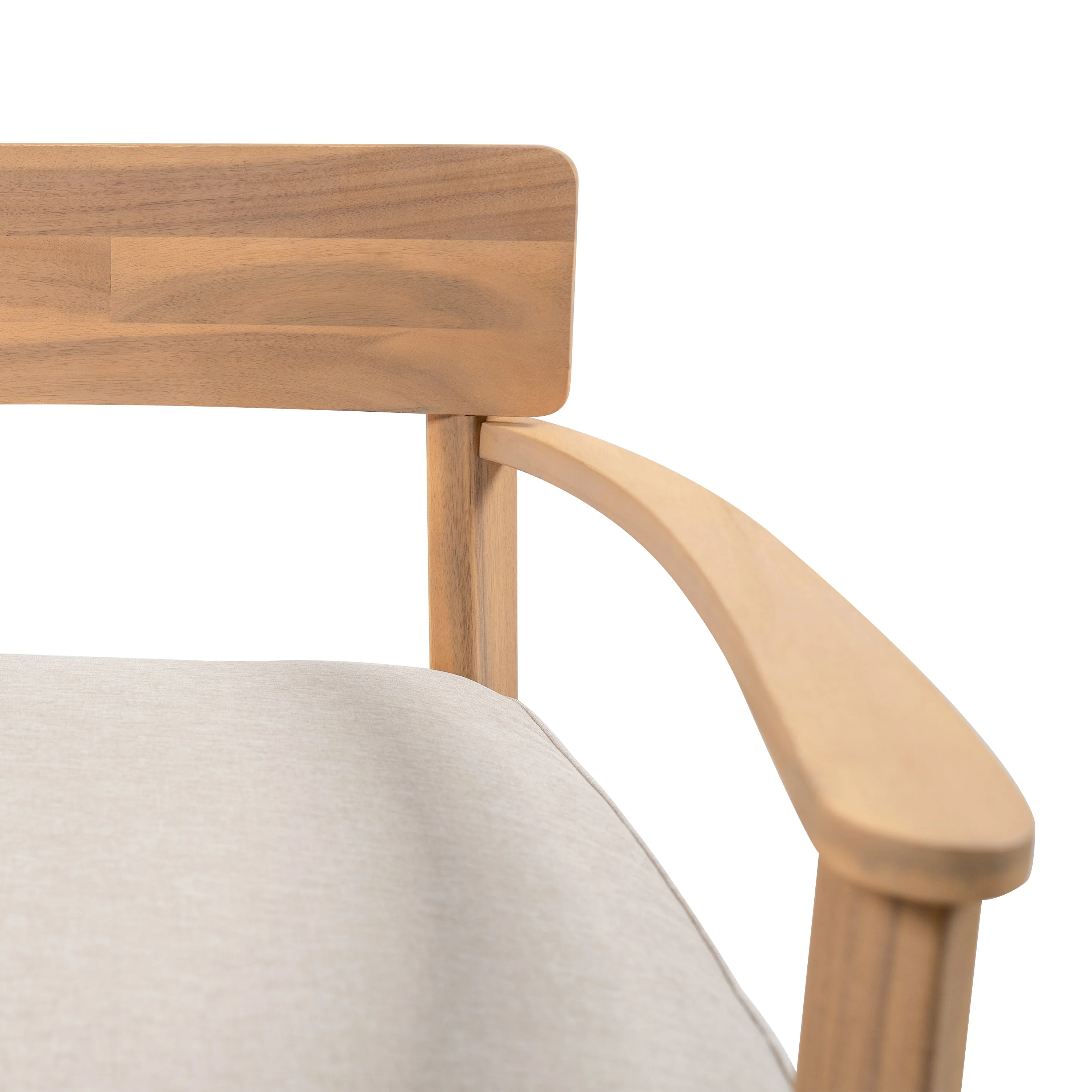 Mallorca Acacia Wood Club Chair with Seat Cushion - Image 14