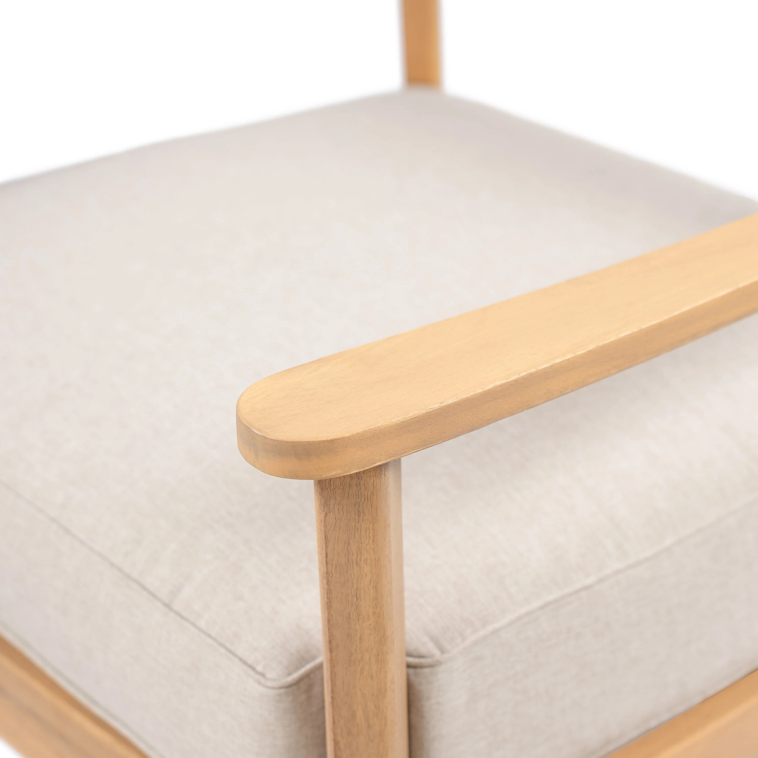 Mallorca Acacia Wood Club Chair with Seat Cushion - Image 16
