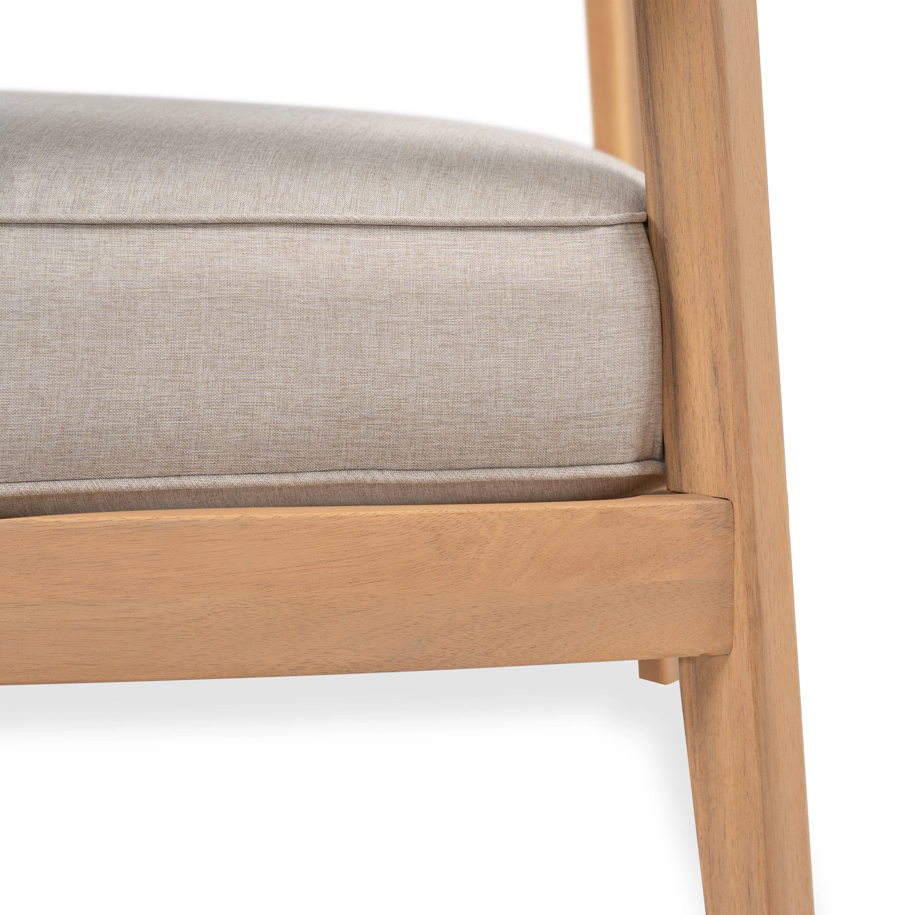 Mallorca Acacia Wood Club Chair with Seat Cushion - Image 17
