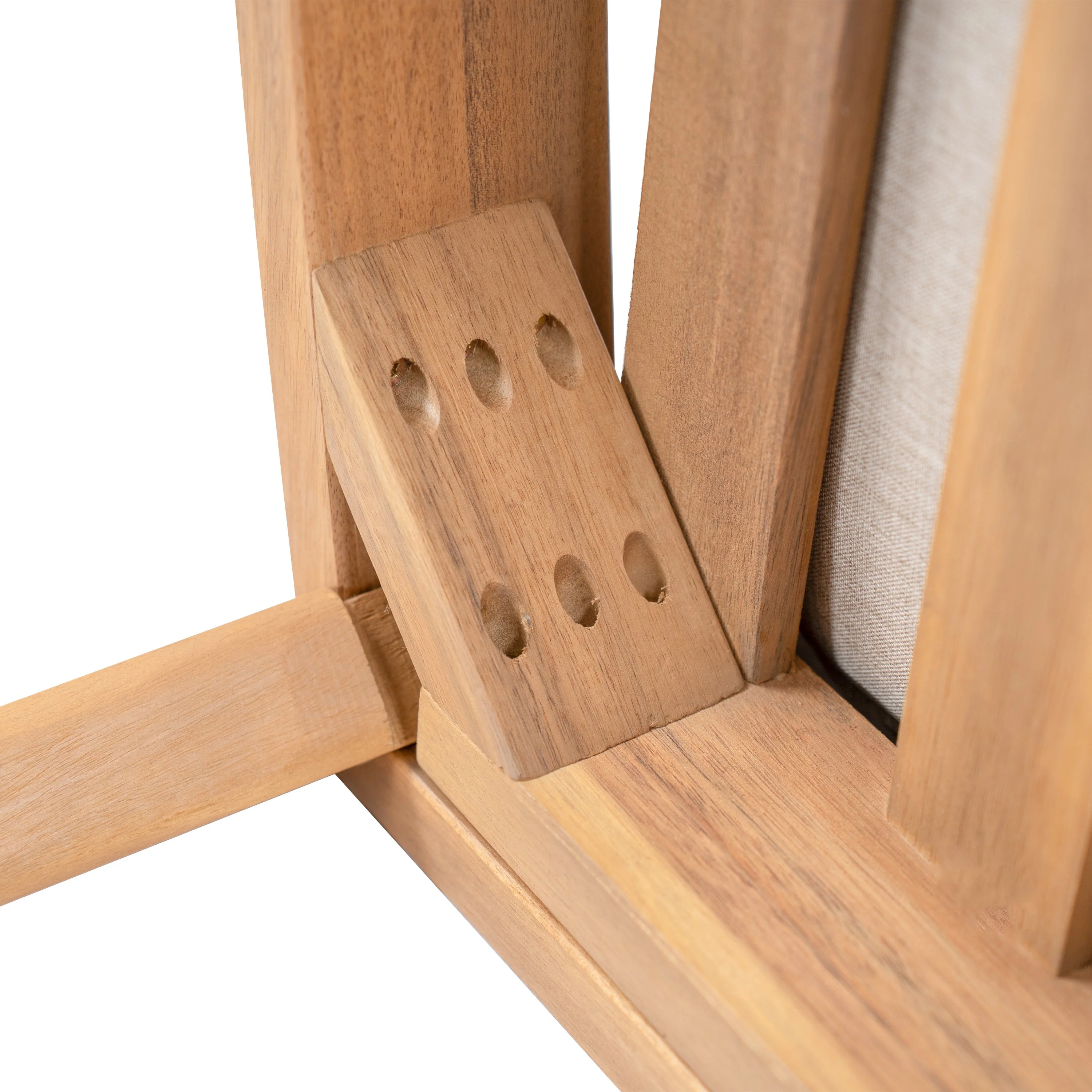 Mallorca Acacia Wood Club Chair with Seat Cushion - Image 23