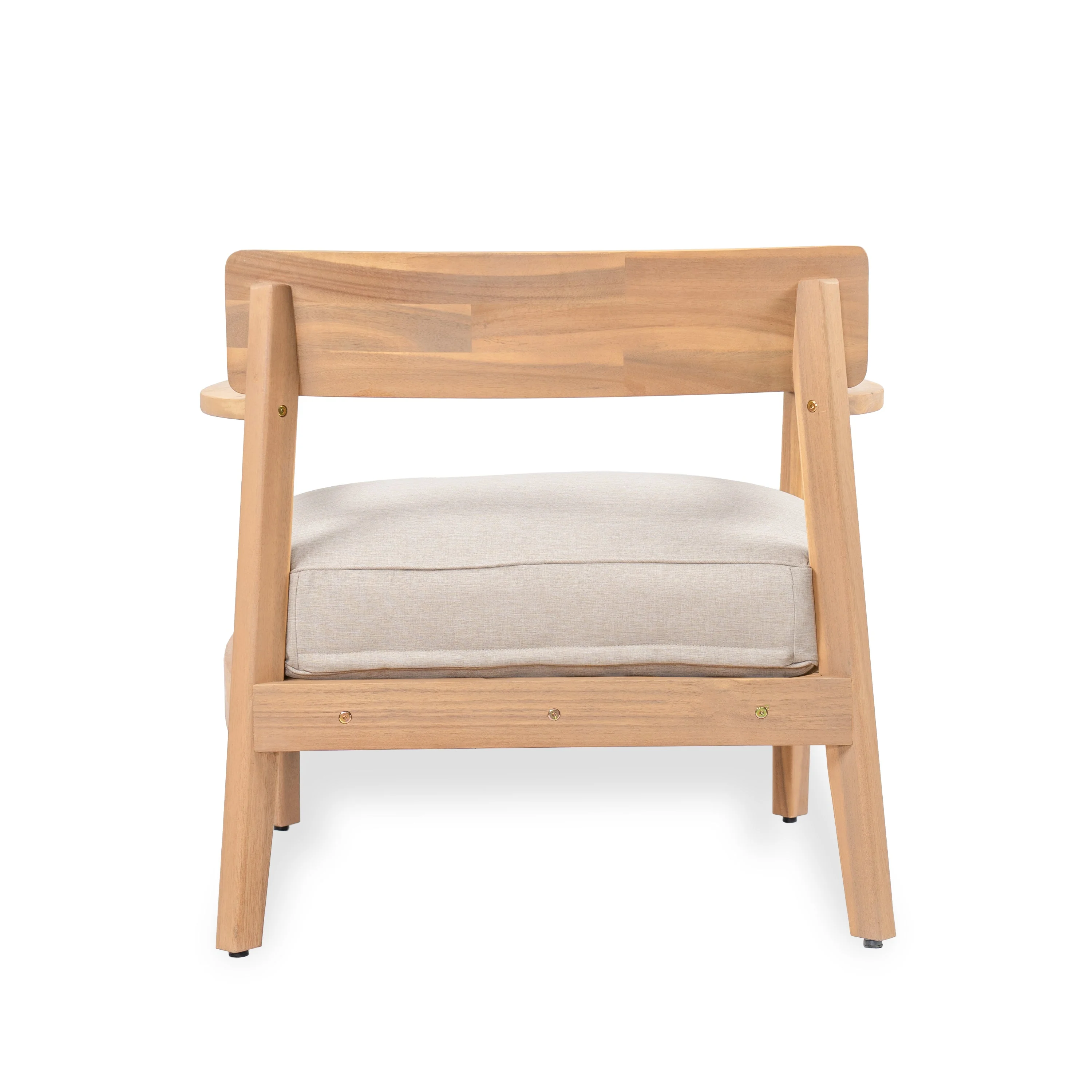 Mallorca Acacia Wood Club Chair with Seat Cushion - Image 5