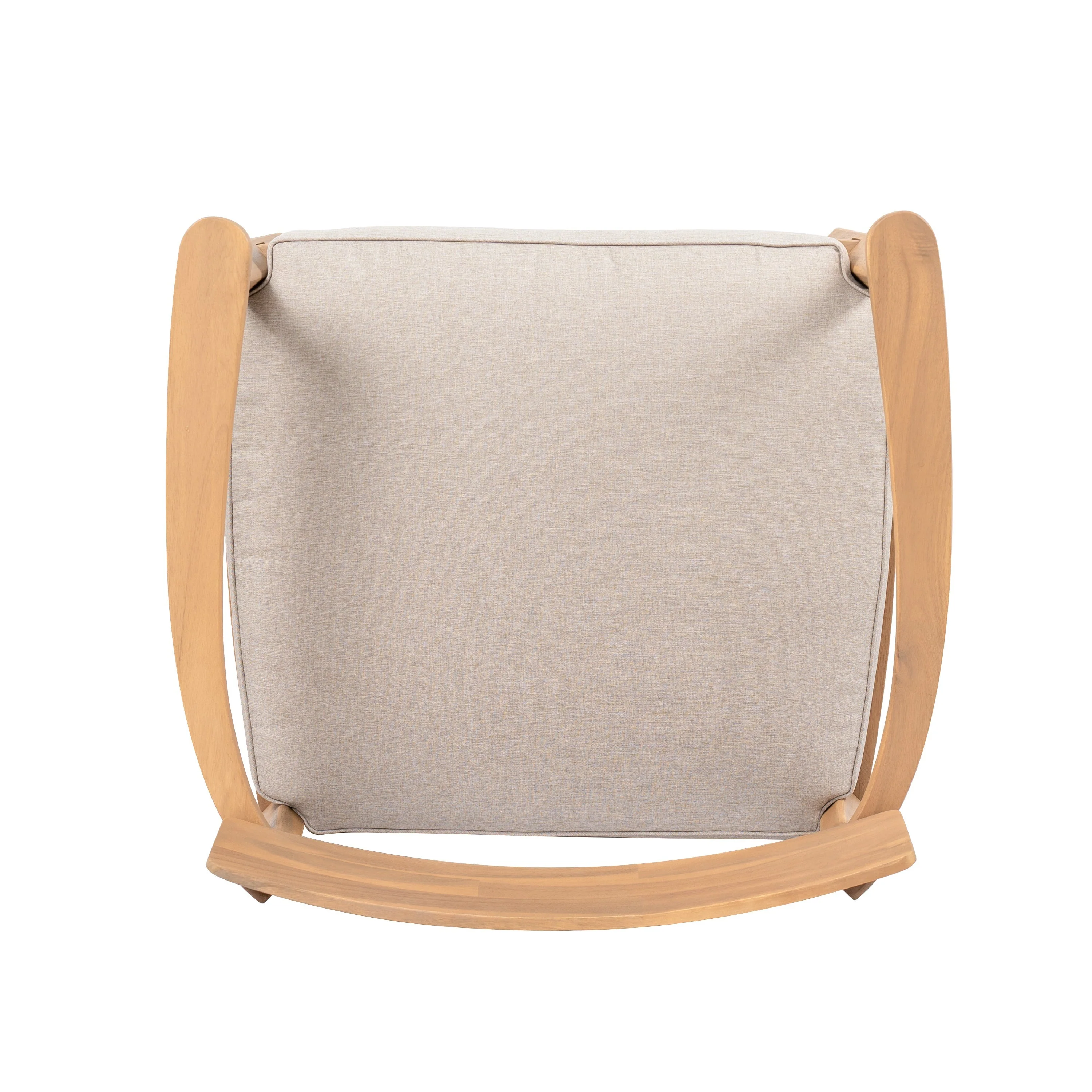 Mallorca Acacia Wood Club Chair with Seat Cushion - Image 7