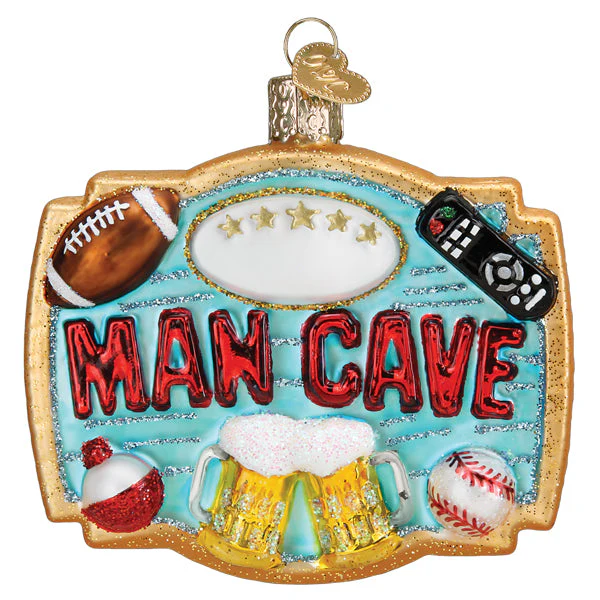 Man Cave Ornament by Old World Christmas - Image 3