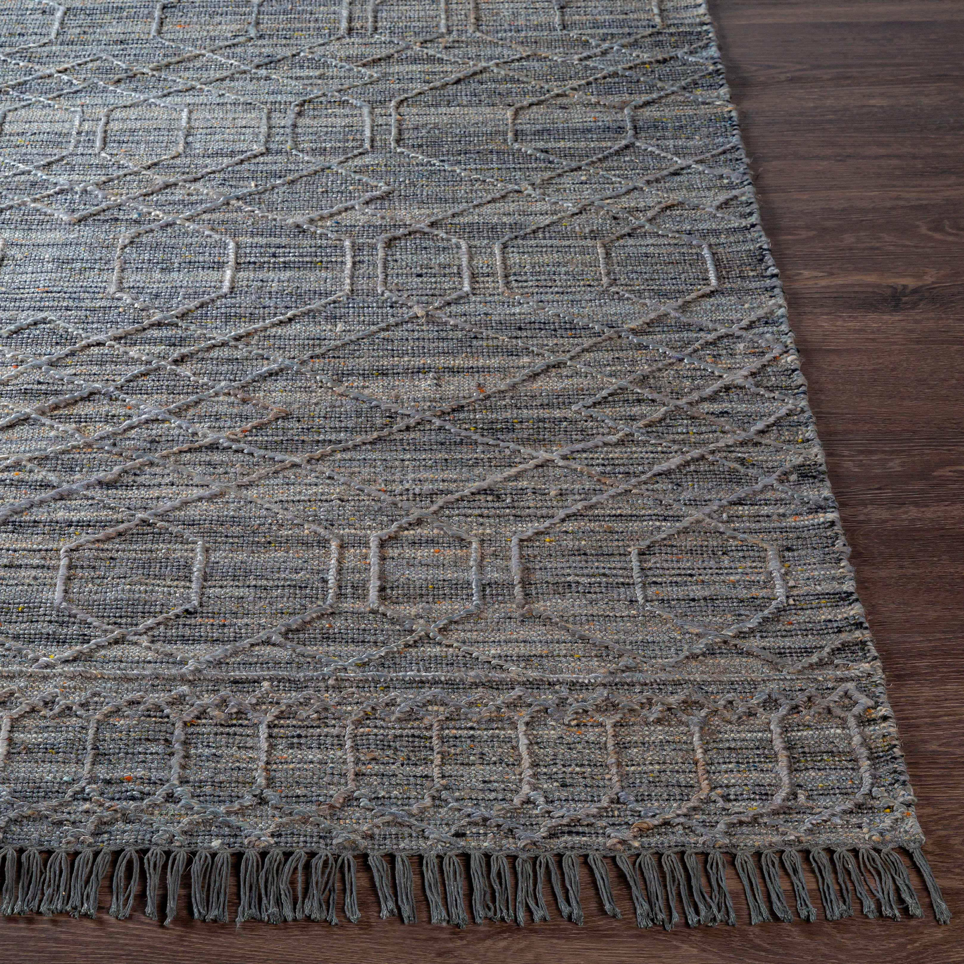 Manby Black Jute&Wool Area Carpet Area Rug - Clearance - Image 4