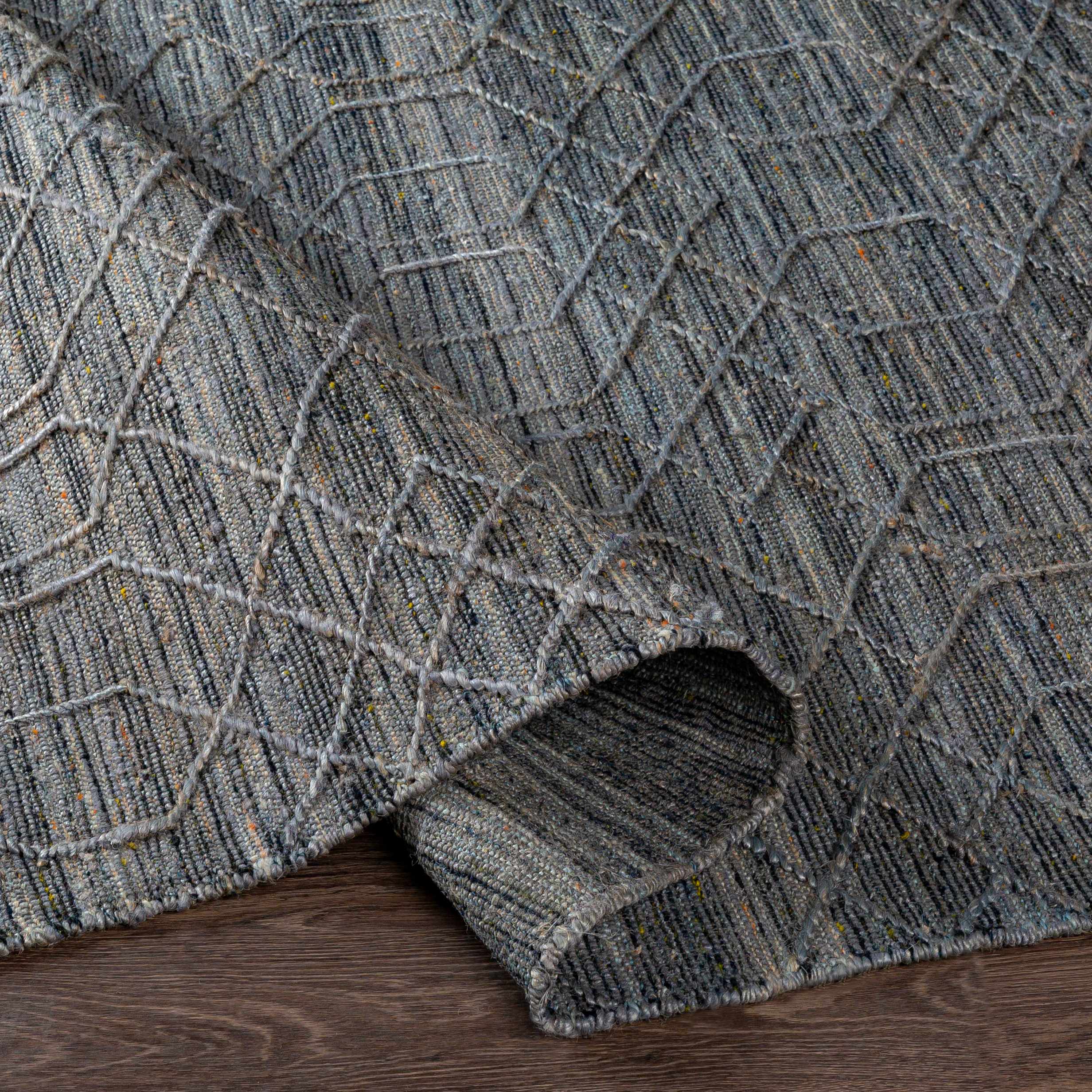 Manby Black Jute&Wool Area Carpet Area Rug - Clearance - Image 5