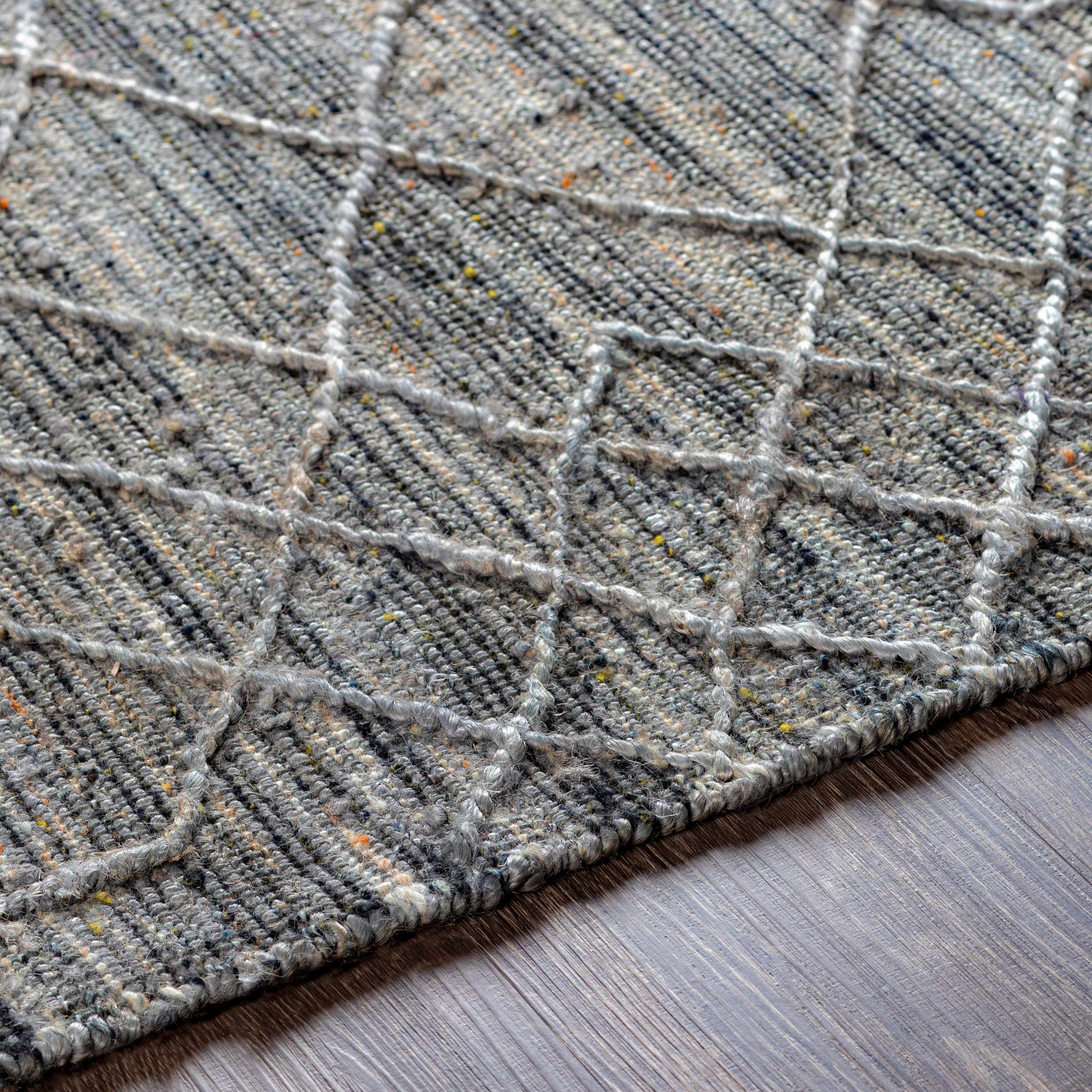 Manby Black Jute&Wool Area Carpet Area Rug - Clearance - Image 6