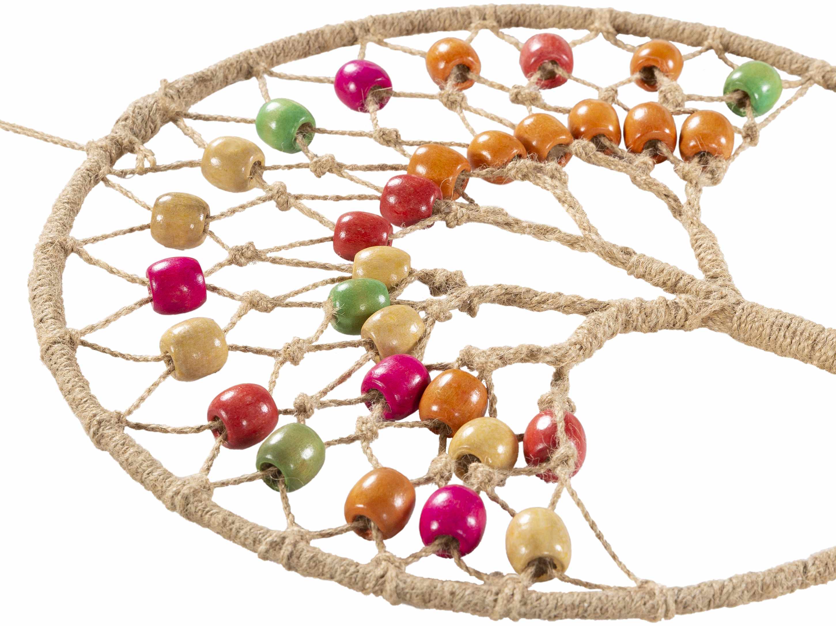 Mapua Colorful Beaded Macrame Wall Hanging Decor - Image 2