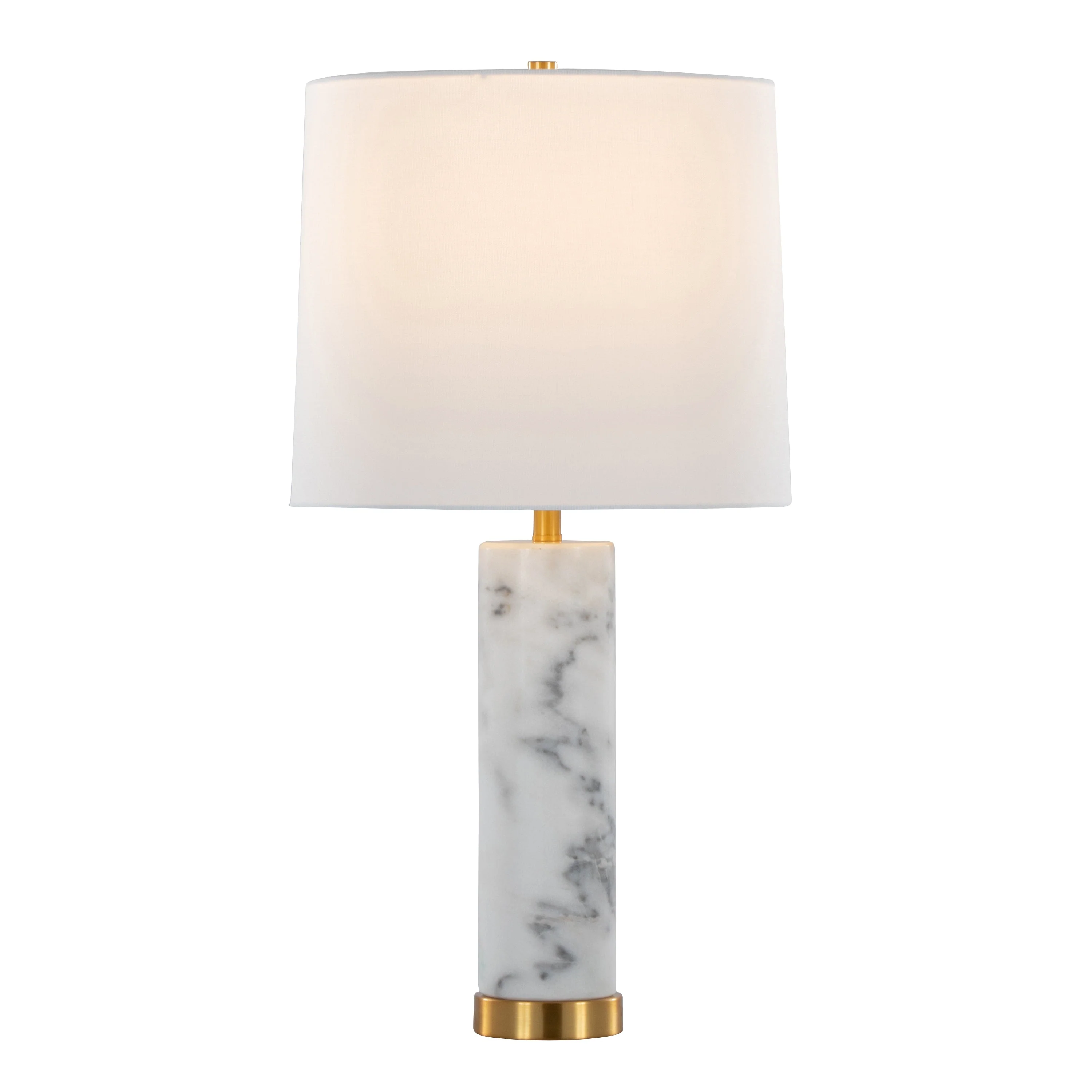 Marabella 26" Contemporary Marble Table Lamp Set of 2 - Image 3